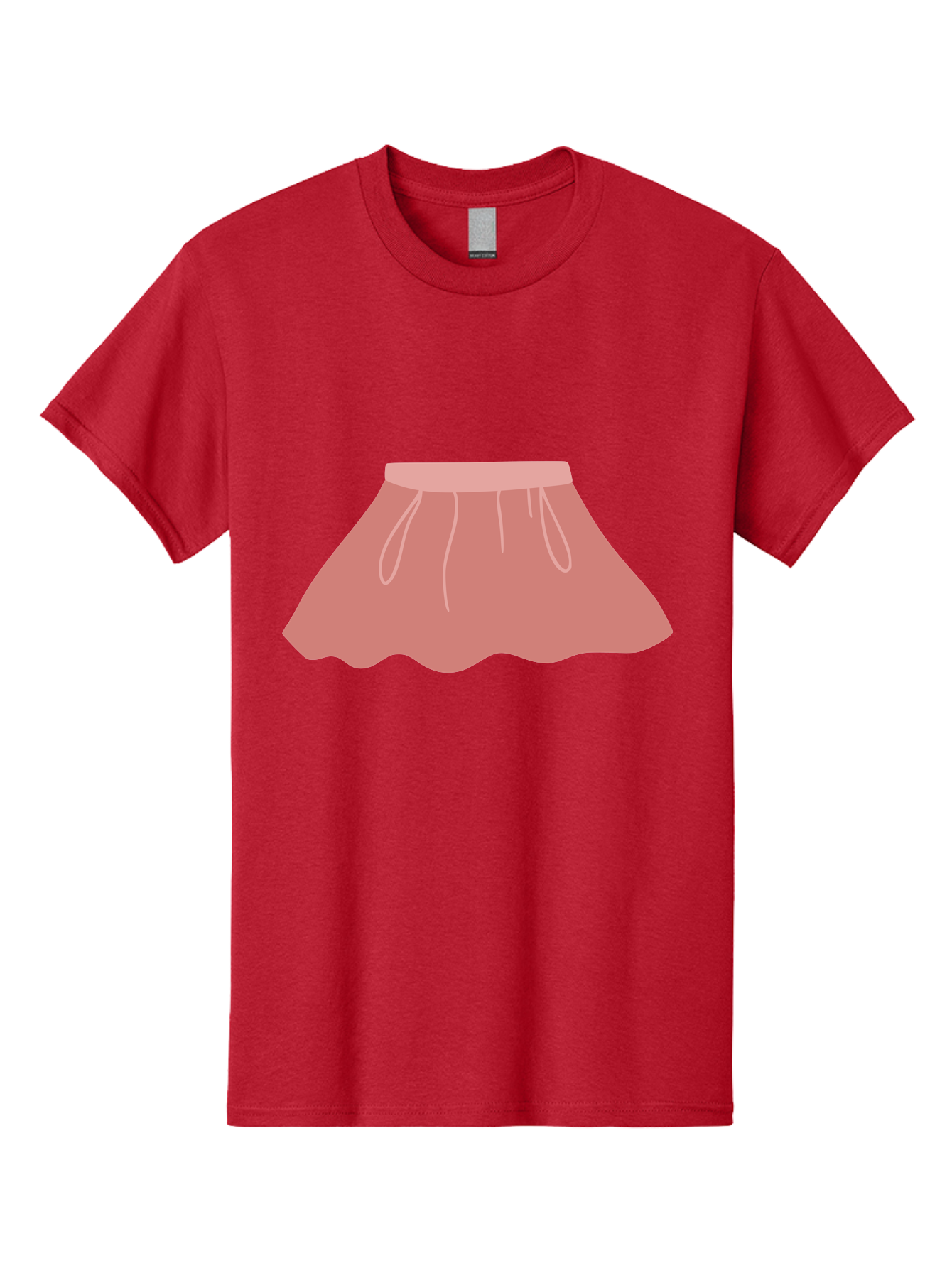 Pink-Skirt Men'S Graphic Tee, 100% Cotton, Comfortable Casual Summer Wear, Machine Washable, Pink Skirt, Women'S Fashion, Clothing Illustration, Simple Design, Pastel Colors, Minimalist Style, Fashion Graphics, Women'S Clothing Aac080 27