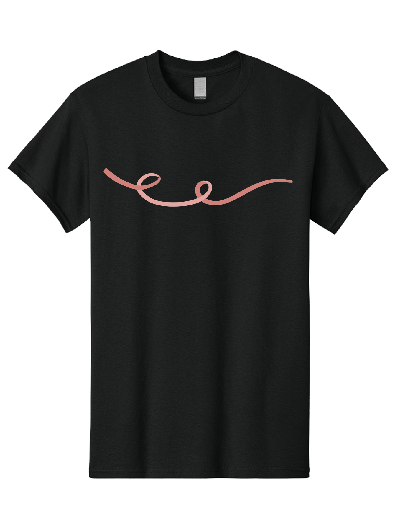Pink-Swirl-Line Men'S Graphic Tee, 100% Cotton, Comfortable Casual Summer Wear, Machine Washable, Pink Scribble, Swirling Lines, Abstract Art, Minimalist Design, Simple Shapes, Artistic Expression, Creative Element, Modern Graphic Aac082 21