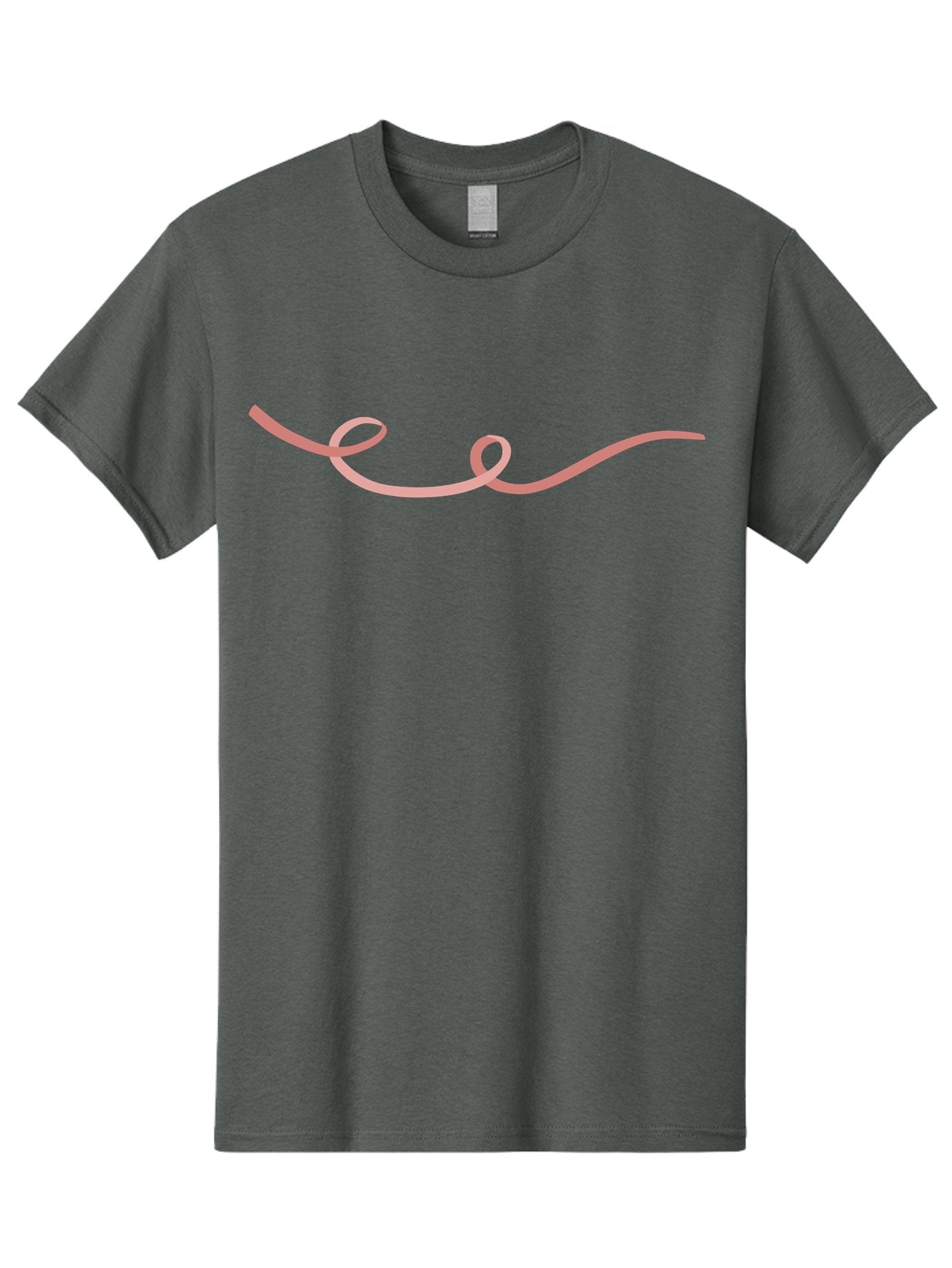 Pink-Swirl-Line Men'S Graphic Tee, 100% Cotton, Comfortable Casual Summer Wear, Machine Washable, Pink Scribble, Swirling Lines, Abstract Art, Minimalist Design, Simple Shapes, Artistic Expression, Creative Element, Modern Graphic Aac082 10