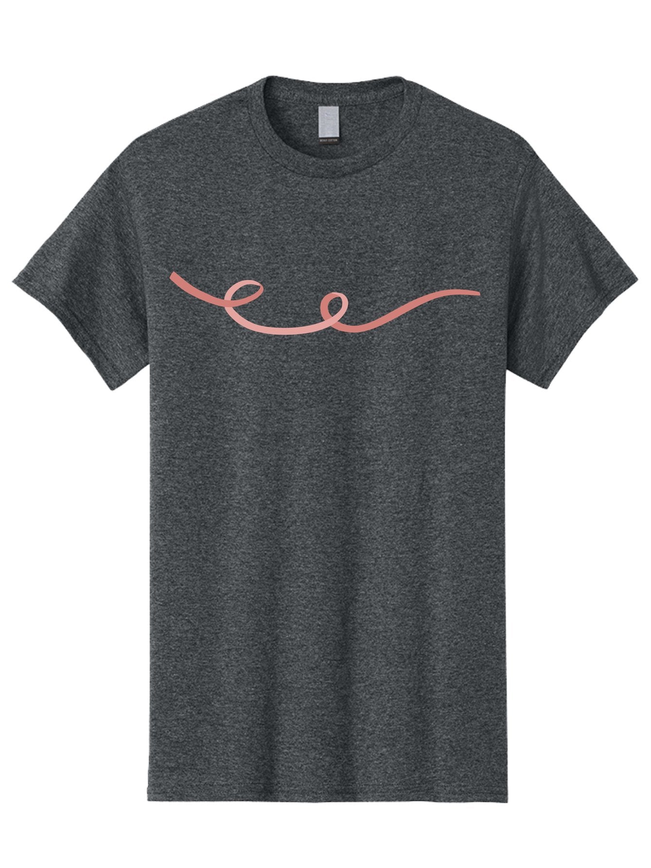 Pink-Swirl-Line Men'S Graphic Tee, 100% Cotton, Comfortable Casual Summer Wear, Machine Washable, Pink Scribble, Swirling Lines, Abstract Art, Minimalist Design, Simple Shapes, Artistic Expression, Creative Element, Modern Graphic Aac082 4