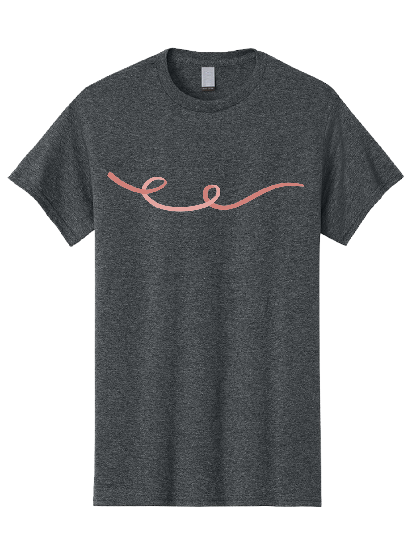 Pink-Swirl-Line Men'S Graphic Tee, 100% Cotton, Comfortable Casual Summer Wear, Machine Washable, Pink Scribble, Swirling Lines, Abstract Art, Minimalist Design, Simple Shapes, Artistic Expression, Creative Element, Modern Graphic Aac082 23