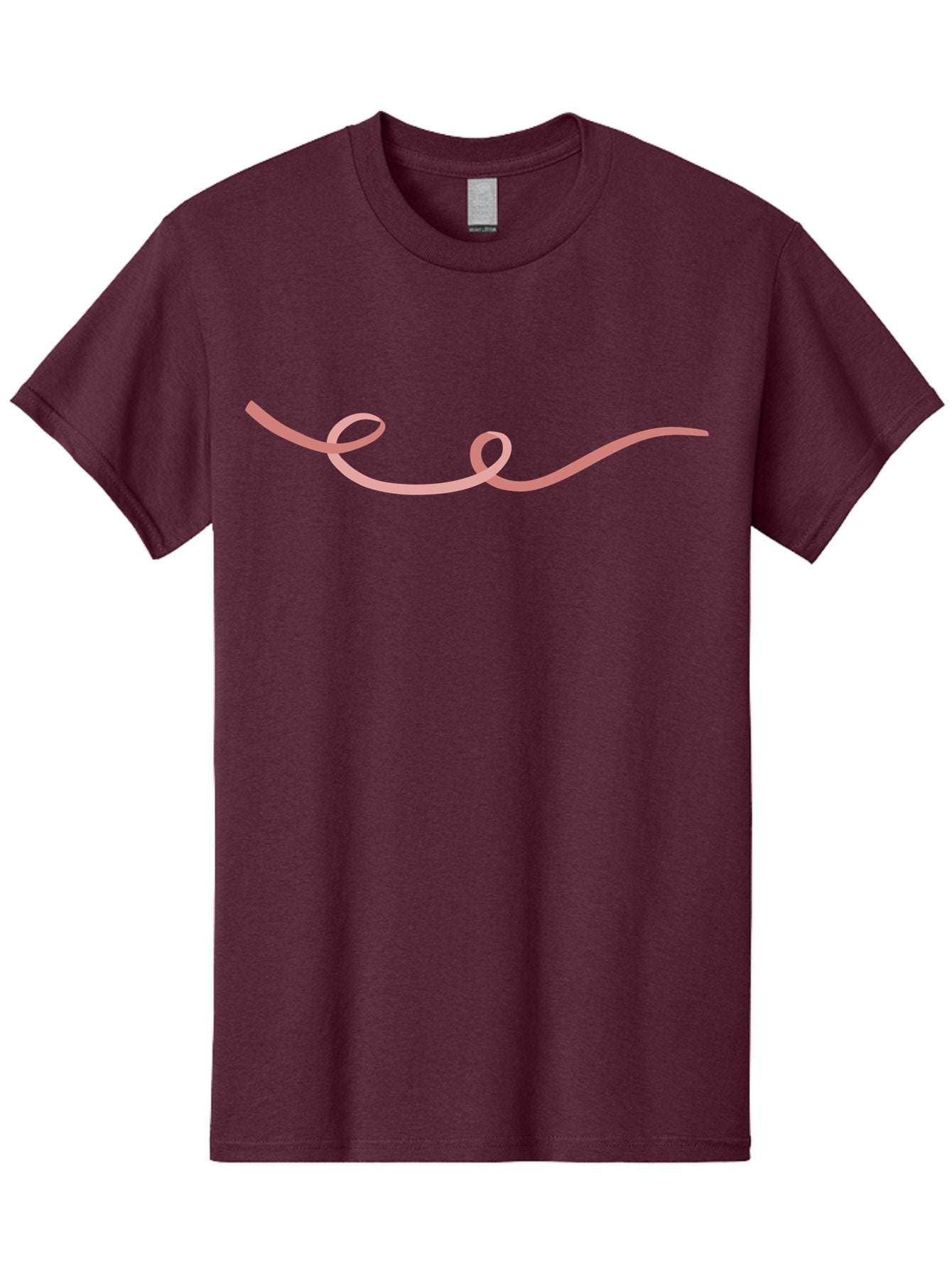 Pink-Swirl-Line Men'S Graphic Tee, 100% Cotton, Comfortable Casual Summer Wear, Machine Washable, Pink Scribble, Swirling Lines, Abstract Art, Minimalist Design, Simple Shapes, Artistic Expression, Creative Element, Modern Graphic Aac082 9