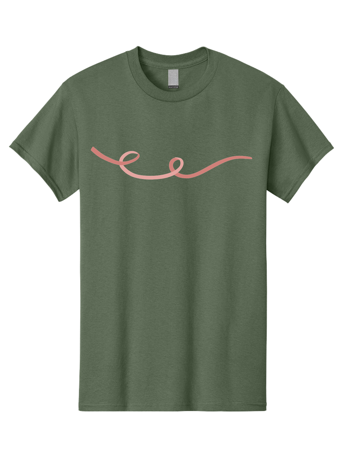 Pink-Swirl-Line Men'S Graphic Tee, 100% Cotton, Comfortable Casual Summer Wear, Machine Washable, Pink Scribble, Swirling Lines, Abstract Art, Minimalist Design, Simple Shapes, Artistic Expression, Creative Element, Modern Graphic Aac082 13