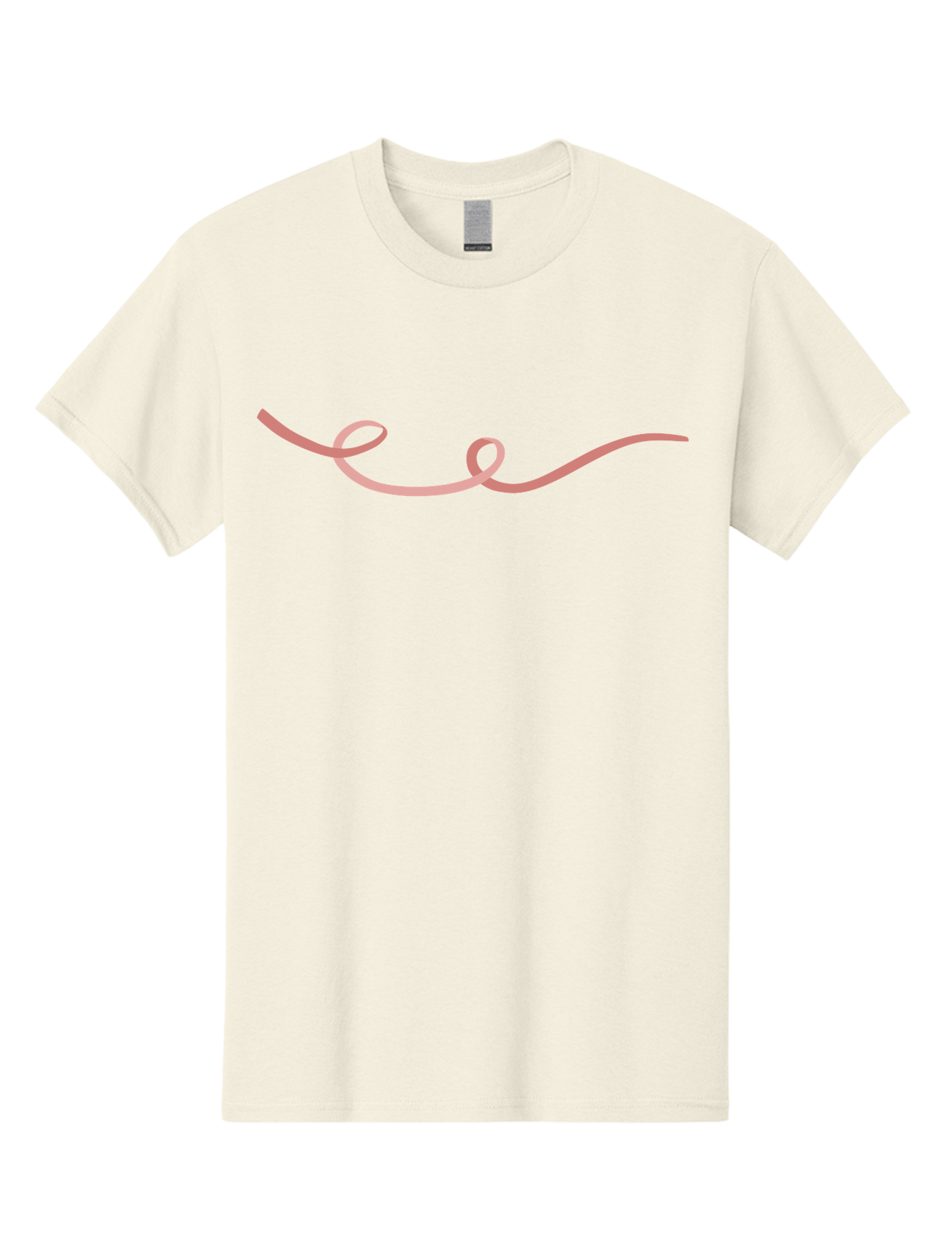Pink-Swirl-Line Men'S Graphic Tee, 100% Cotton, Comfortable Casual Summer Wear, Machine Washable, Pink Scribble, Swirling Lines, Abstract Art, Minimalist Design, Simple Shapes, Artistic Expression, Creative Element, Modern Graphic Aac082 3
