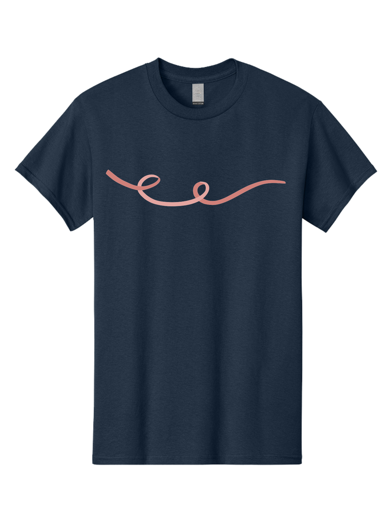 Pink-Swirl-Line Men'S Graphic Tee, 100% Cotton, Comfortable Casual Summer Wear, Machine Washable, Pink Scribble, Swirling Lines, Abstract Art, Minimalist Design, Simple Shapes, Artistic Expression, Creative Element, Modern Graphic Aac082 19