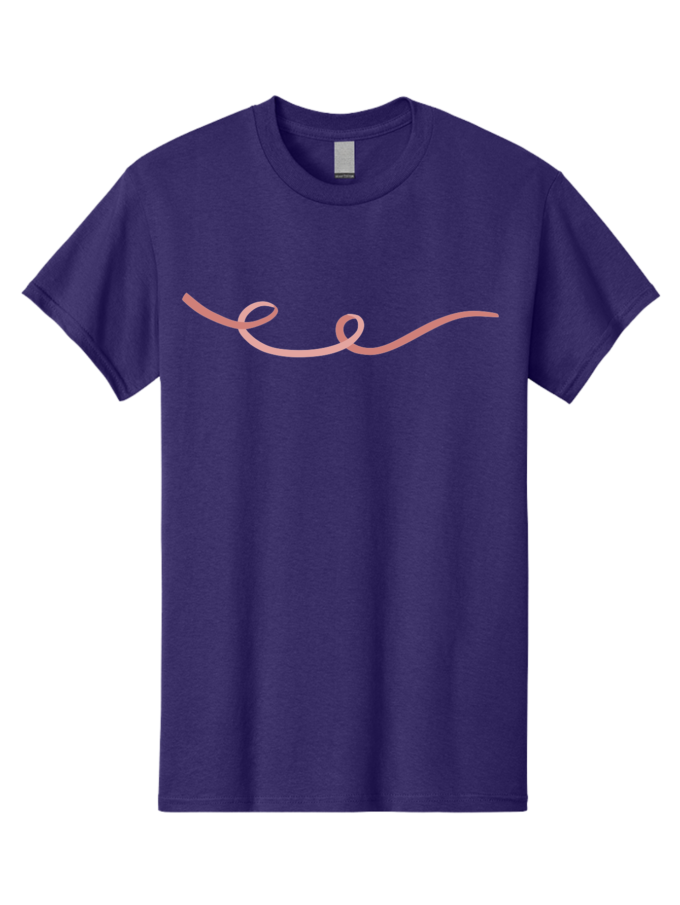 Pink-Swirl-Line Men'S Graphic Tee, 100% Cotton, Comfortable Casual Summer Wear, Machine Washable, Pink Scribble, Swirling Lines, Abstract Art, Minimalist Design, Simple Shapes, Artistic Expression, Creative Element, Modern Graphic Aac082 25