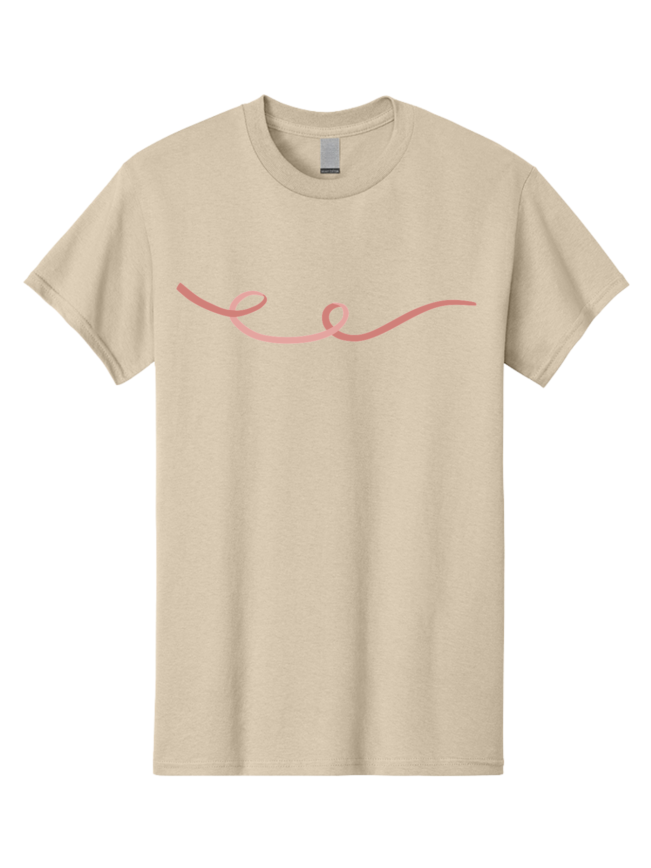Pink-Swirl-Line Men'S Graphic Tee, 100% Cotton, Comfortable Casual Summer Wear, Machine Washable, Pink Scribble, Swirling Lines, Abstract Art, Minimalist Design, Simple Shapes, Artistic Expression, Creative Element, Modern Graphic Aac082 5