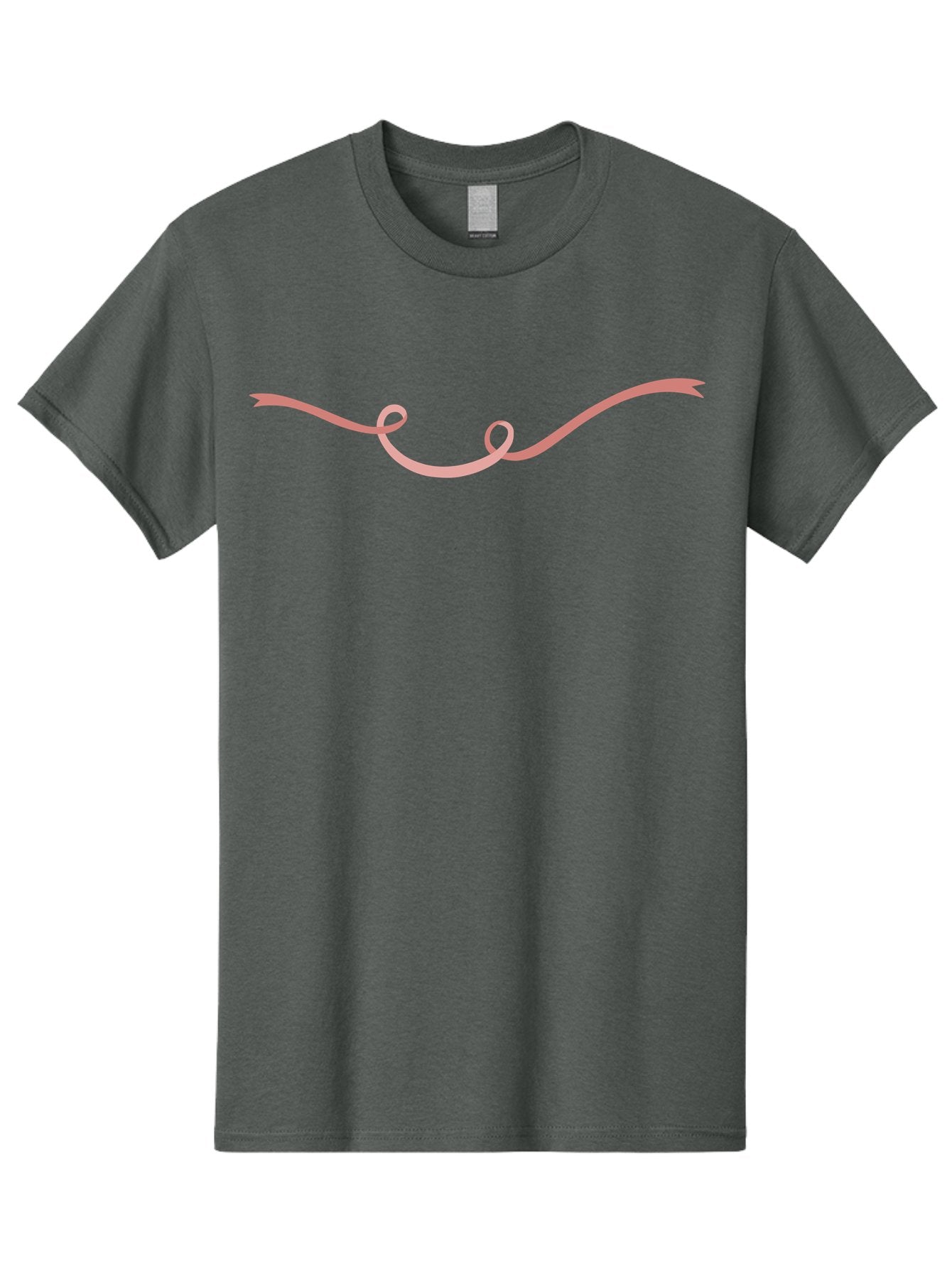 Pink-Swirl Men'S Graphic Tee, 100% Cotton, Comfortable Casual Summer Wear, Machine Washable, Curly Pink Line, Swirling Curve, Abstract Shape, Artistic Design, Minimalist Art, Flowing Line, Modern Graphics Aac083 14