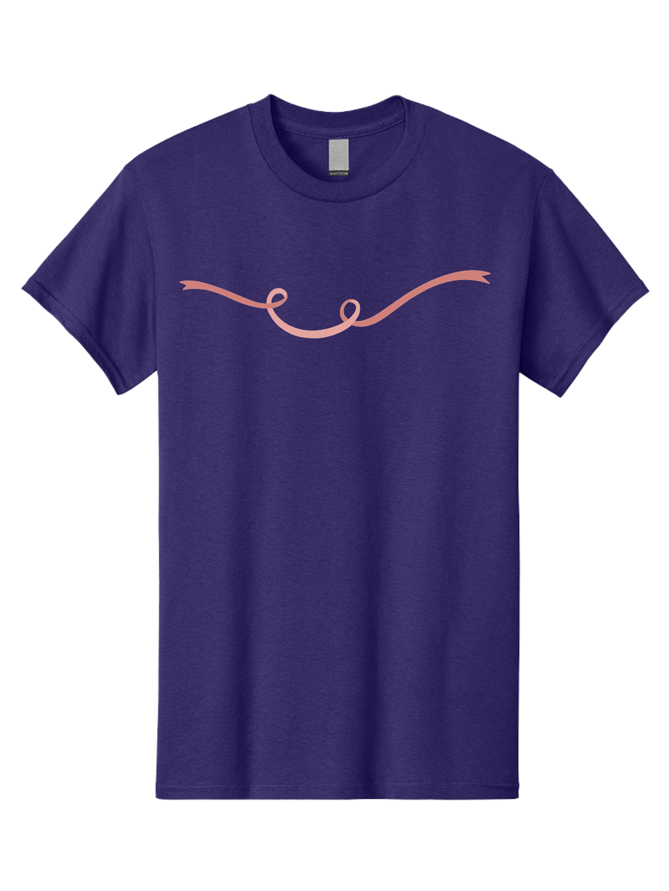 Pink-Swirl Men'S Graphic Tee, 100% Cotton, Comfortable Casual Summer Wear, Machine Washable, Curly Pink Line, Swirling Curve, Abstract Shape, Artistic Design, Minimalist Art, Flowing Line, Modern Graphics Aac083 15