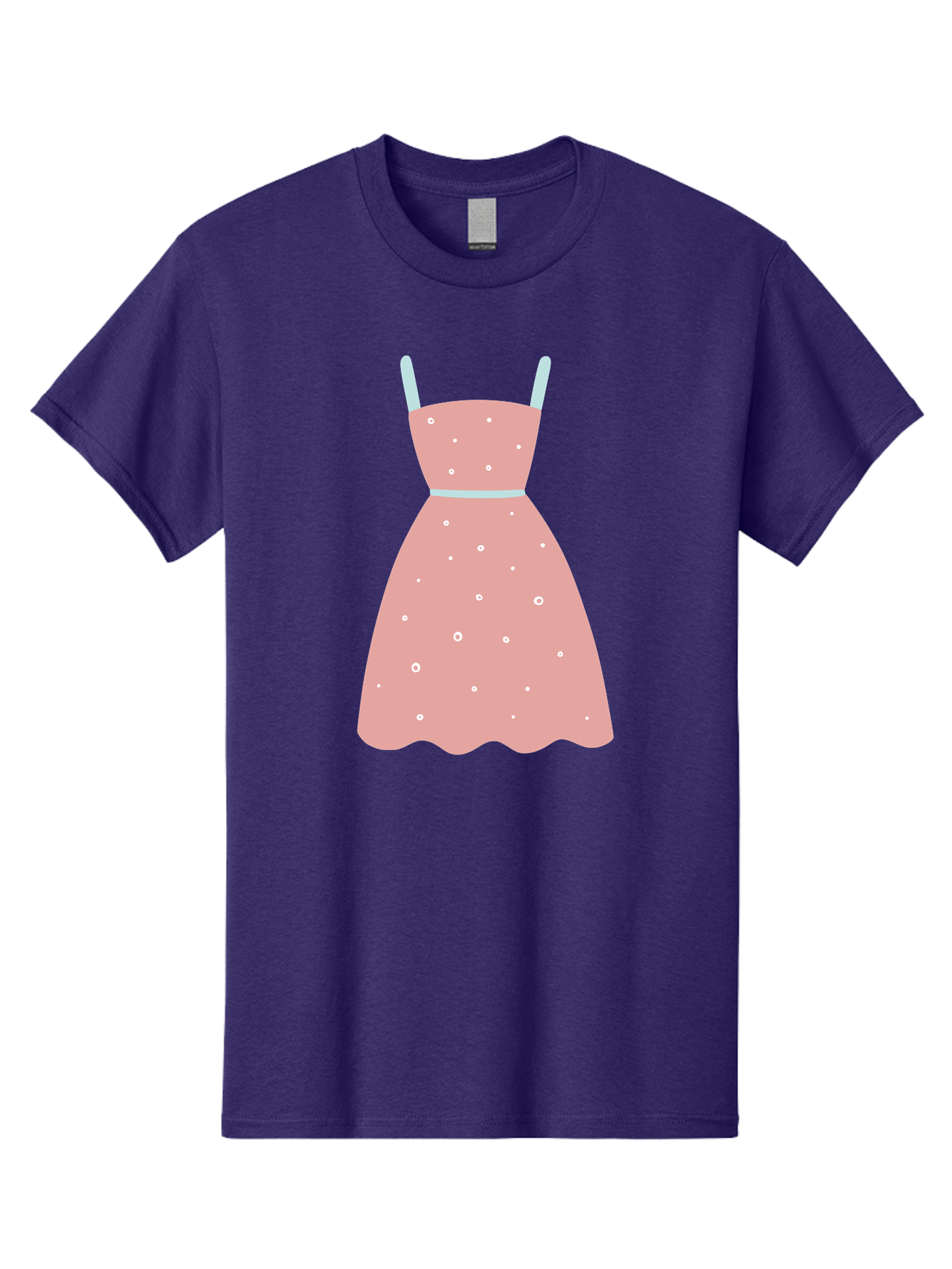 Polka-Dot-Dress Men'S Graphic Tee, 100% Cotton, Comfortable Casual Summer Wear, Machine Washable, Pink Dress, Polka Dot Pattern, Feminine Fashion, Elegant Design, White Accents, Stylish Clothing, Retro Style, Women'S Wear, Polka Dot Dress Aac085 9