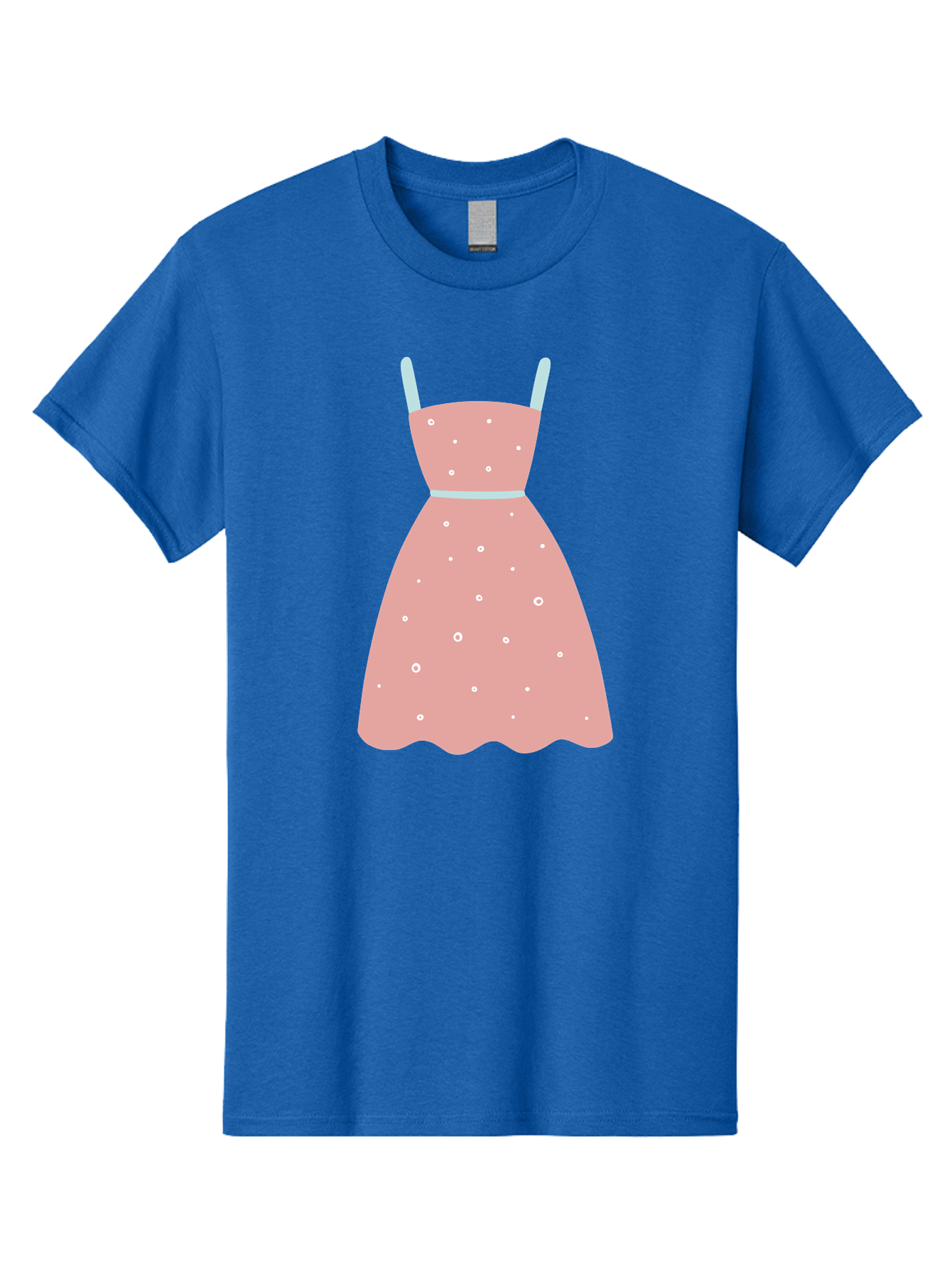 Polka-Dot-Dress Men'S Graphic Tee, 100% Cotton, Comfortable Casual Summer Wear, Machine Washable, Pink Dress, Polka Dot Pattern, Feminine Fashion, Elegant Design, White Accents, Stylish Clothing, Retro Style, Women'S Wear, Polka Dot Dress Aac085 17