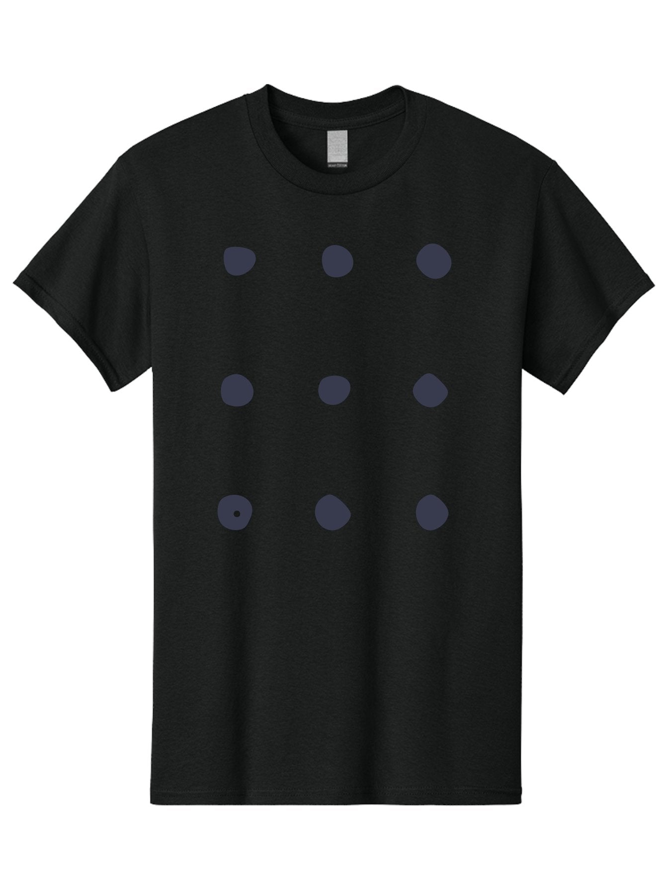 Polka-Dot-Pattern Men'S Graphic Tee, 100% Cotton, Comfortable Casual Summer Wear, Machine Washable, Polka Dot Pattern, Geometric Design, Minimalist Style, Simple Shapes, Dark Gray Dots Irregular Edges, Varied Dot Sizes, Creative Wallpaper, Aac086 5