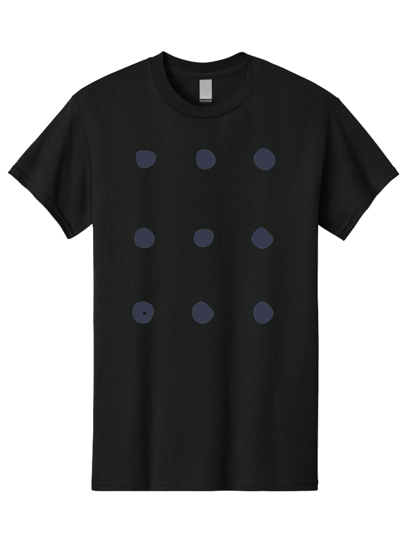 Polka-Dot-Pattern Men'S Graphic Tee, 100% Cotton, Comfortable Casual Summer Wear, Machine Washable, Polka Dot Pattern, Geometric Design, Minimalist Style, Simple Shapes, Dark Gray Dots Irregular Edges, Varied Dot Sizes, Creative Wallpaper, Aac086 15