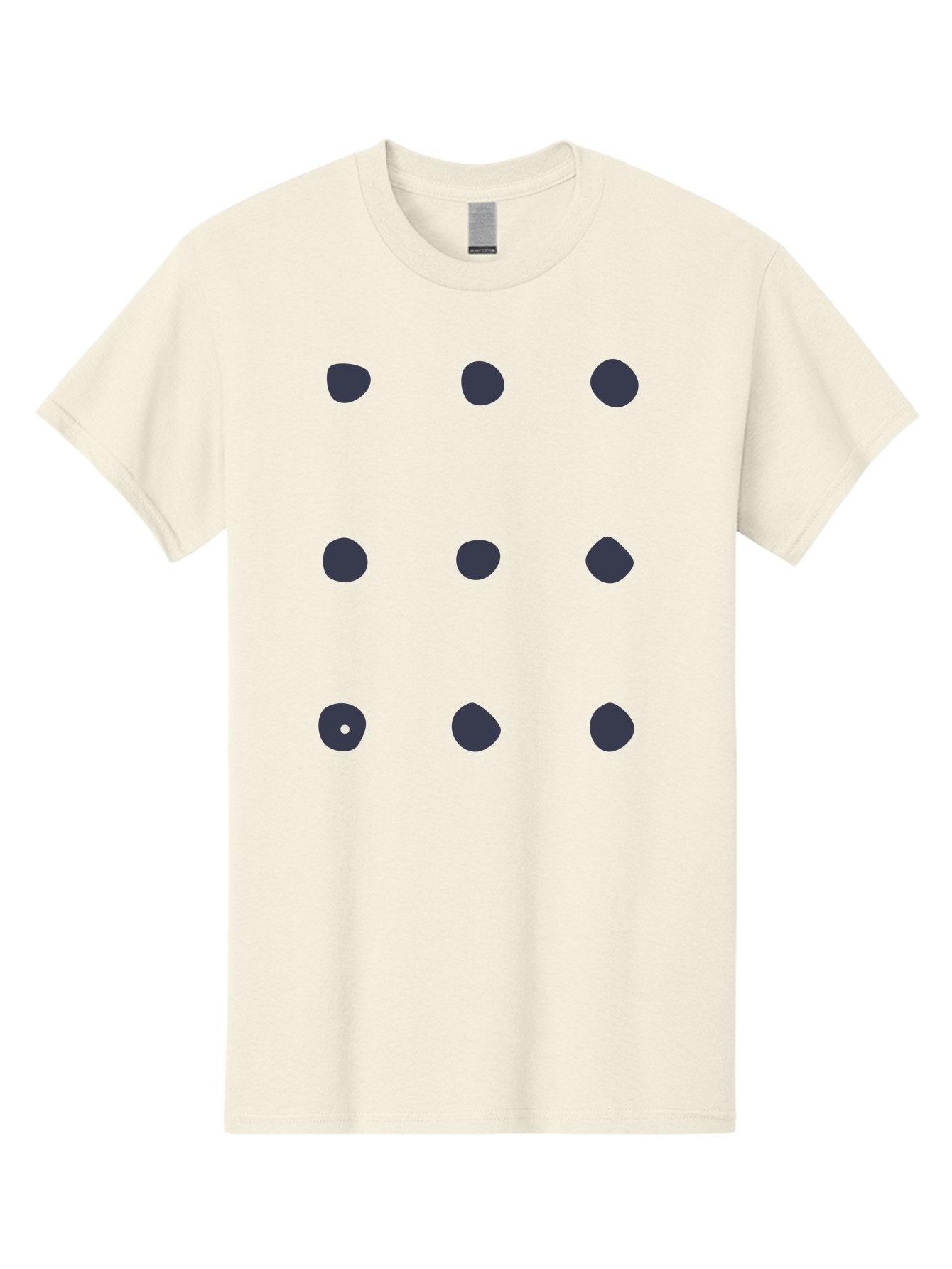 Polka-Dot-Pattern Men'S Graphic Tee, 100% Cotton, Comfortable Casual Summer Wear, Machine Washable, Polka Dot Pattern, Geometric Design, Minimalist Style, Simple Shapes, Dark Gray Dots Irregular Edges, Varied Dot Sizes, Creative Wallpaper, Aac086 11