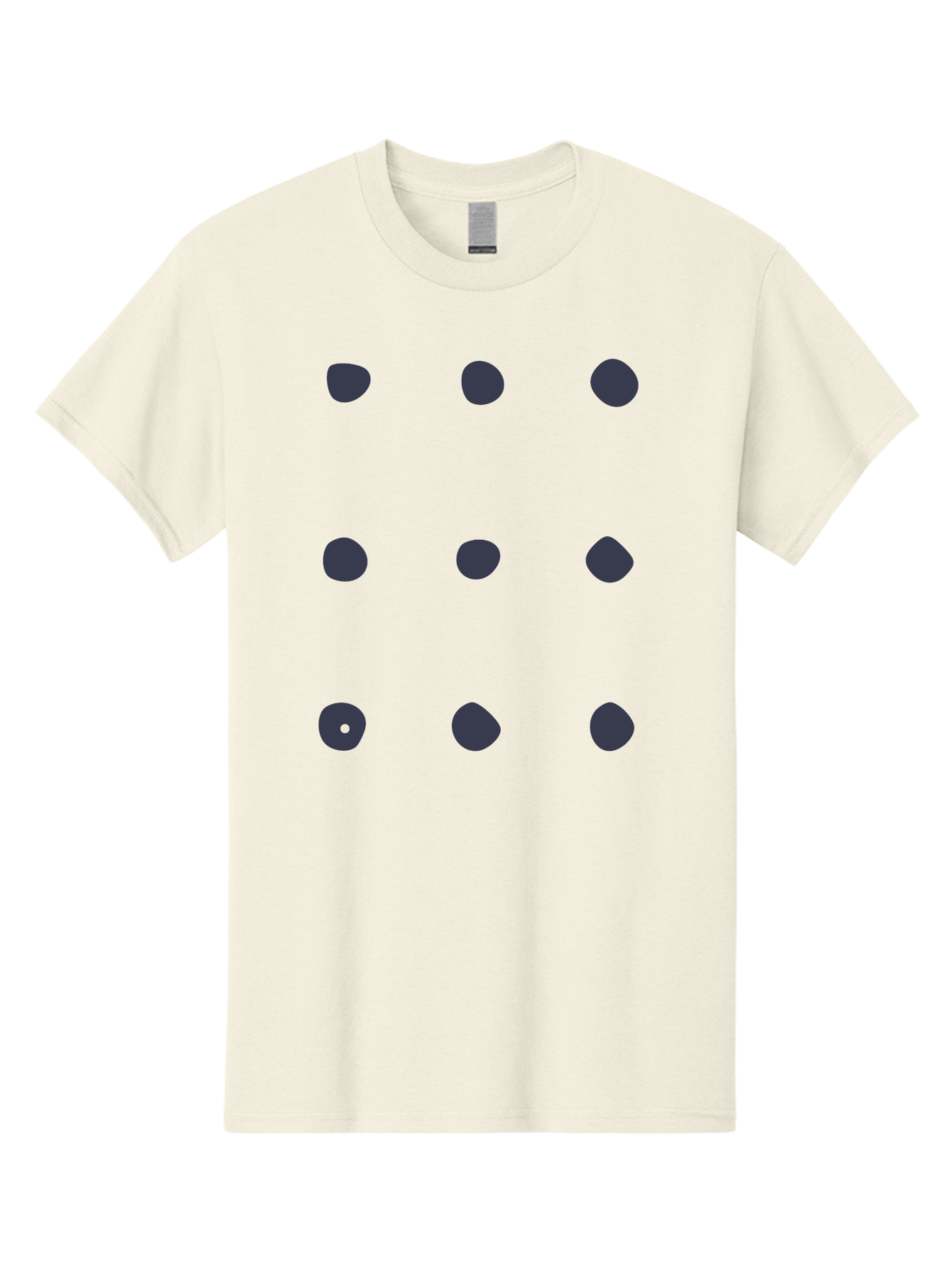 Polka-Dot-Pattern Men'S Graphic Tee, 100% Cotton, Comfortable Casual Summer Wear, Machine Washable, Polka Dot Pattern, Geometric Design, Minimalist Style, Simple Shapes, Dark Gray Dots Irregular Edges, Varied Dot Sizes, Creative Wallpaper, Aac086 7