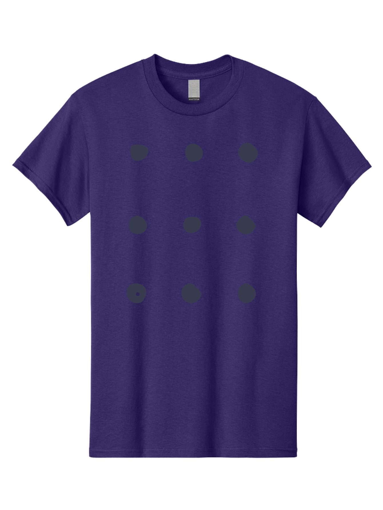 Polka-Dot-Pattern Men'S Graphic Tee, 100% Cotton, Comfortable Casual Summer Wear, Machine Washable, Polka Dot Pattern, Geometric Design, Minimalist Style, Simple Shapes, Dark Gray Dots Irregular Edges, Varied Dot Sizes, Creative Wallpaper, Aac086 13