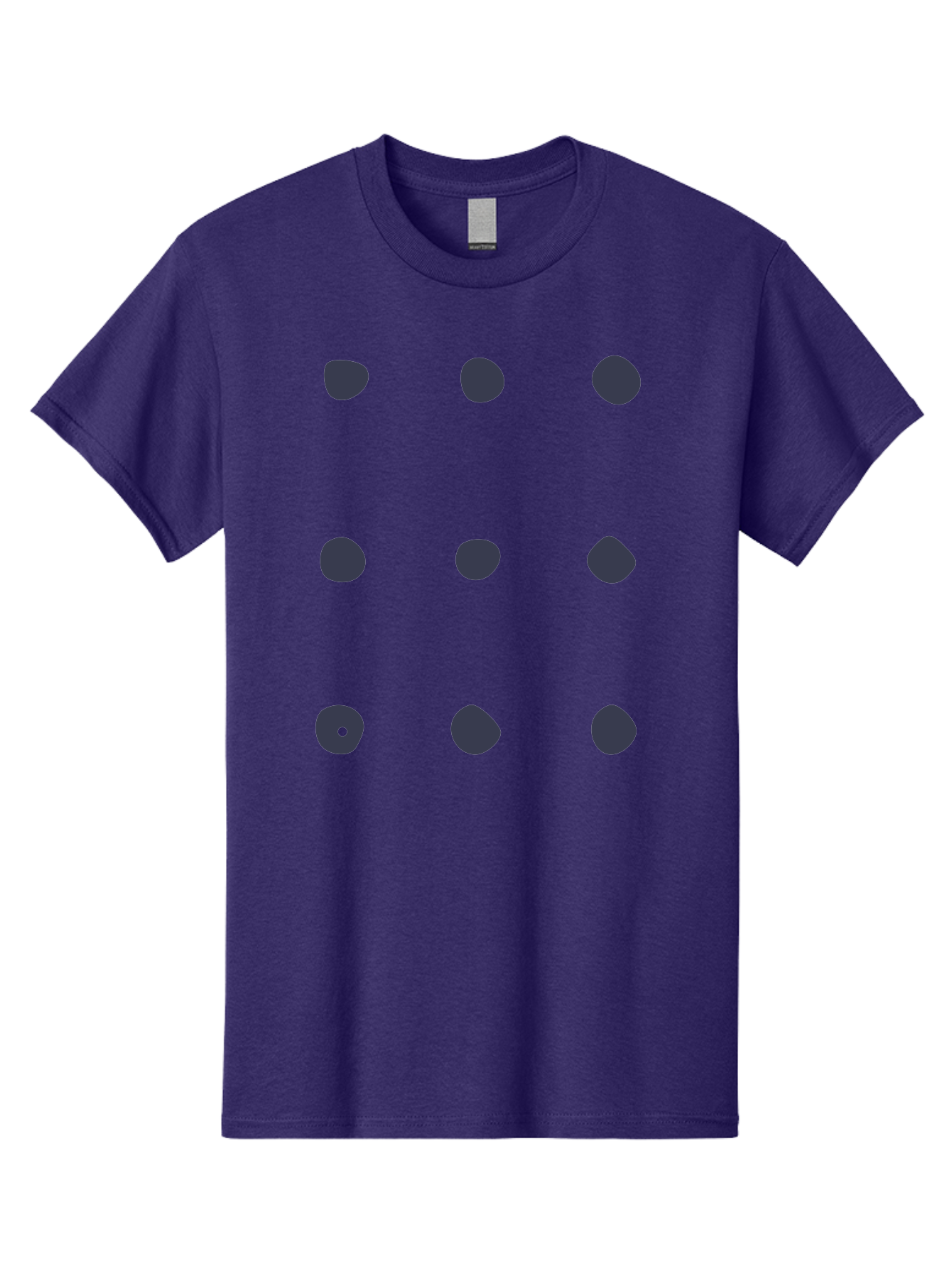 Polka-Dot-Pattern Men'S Graphic Tee, 100% Cotton, Comfortable Casual Summer Wear, Machine Washable, Polka Dot Pattern, Geometric Design, Minimalist Style, Simple Shapes, Dark Gray Dots Irregular Edges, Varied Dot Sizes, Creative Wallpaper, Aac086 29