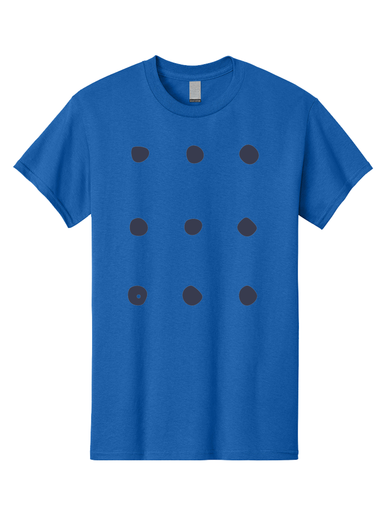 Polka-Dot-Pattern Men'S Graphic Tee, 100% Cotton, Comfortable Casual Summer Wear, Machine Washable, Polka Dot Pattern, Geometric Design, Minimalist Style, Simple Shapes, Dark Gray Dots Irregular Edges, Varied Dot Sizes, Creative Wallpaper, Aac086 13
