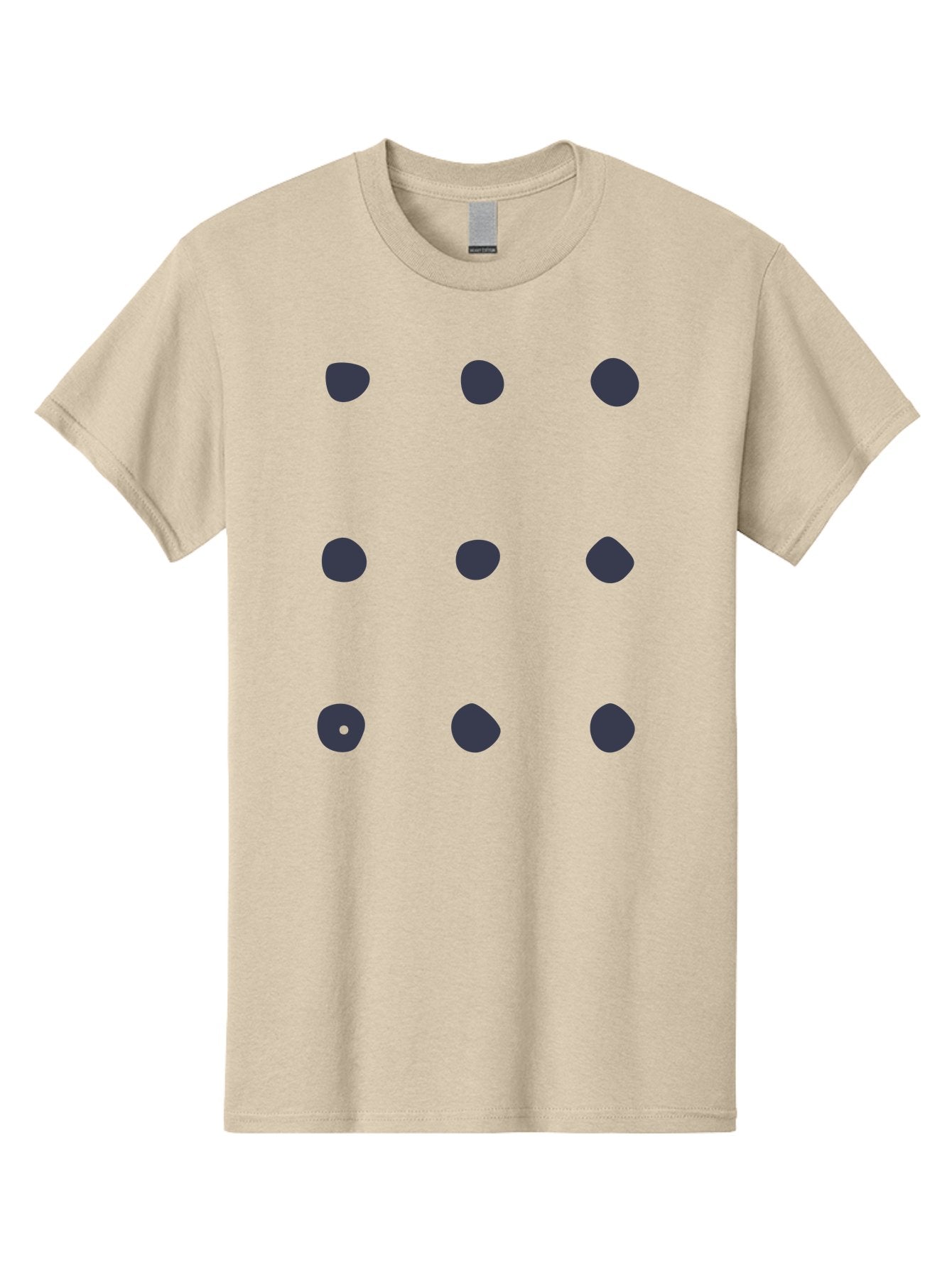 Polka-Dot-Pattern Men'S Graphic Tee, 100% Cotton, Comfortable Casual Summer Wear, Machine Washable, Polka Dot Pattern, Geometric Design, Minimalist Style, Simple Shapes, Dark Gray Dots Irregular Edges, Varied Dot Sizes, Creative Wallpaper, Aac086 10