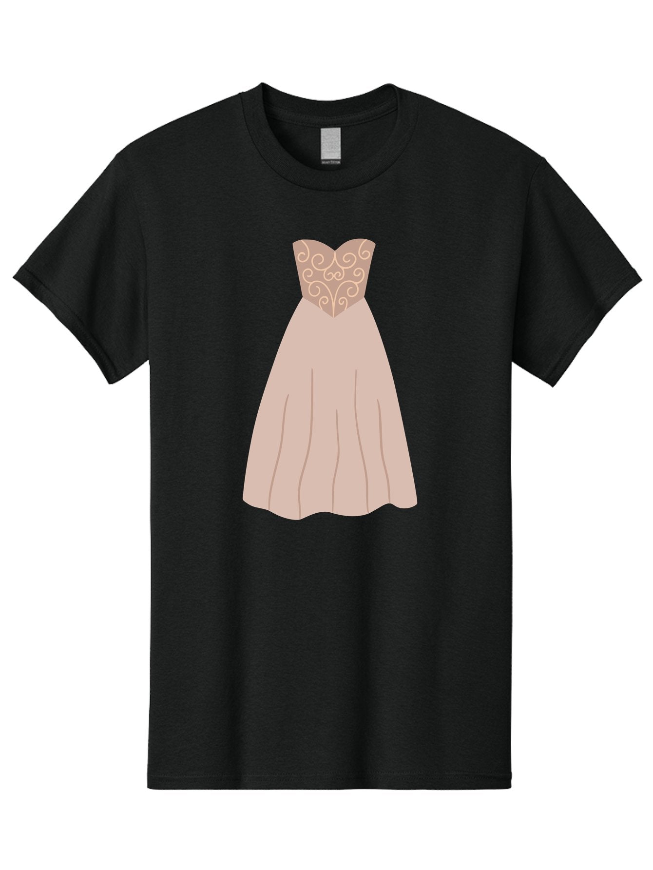 Prom-Dress Men'S Graphic Tee, 100% Cotton, Comfortable Casual Summer Wear, Machine Washable, Formal Evening Gown, Sweetheart Neckline, Strapless Dress, Flowing Skirt, Elegant Design, Beige Color, Vintage Style, Wedding Dress, Luxury Fashion, Aac087 3