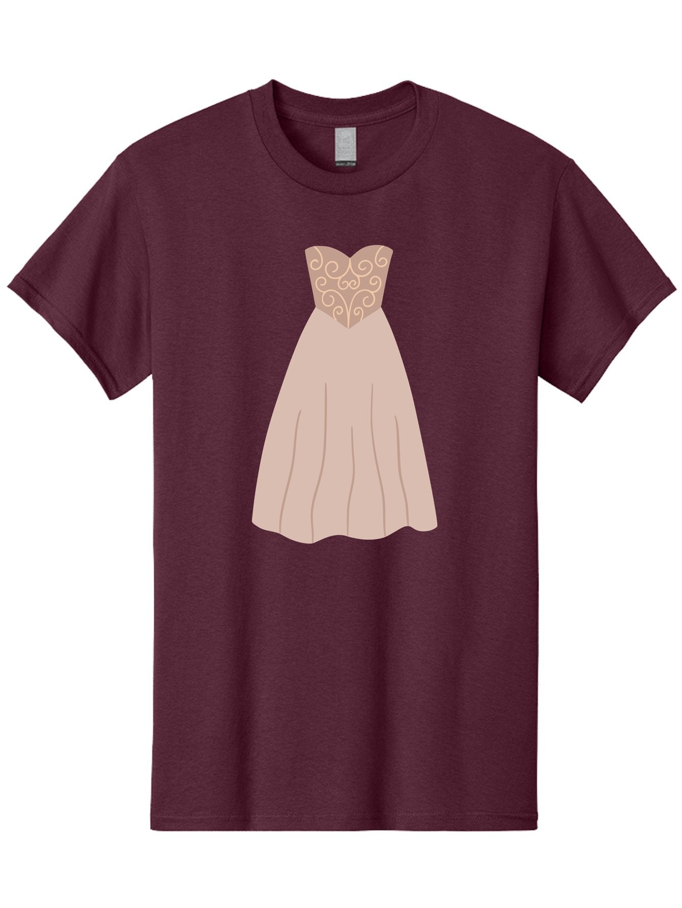 Prom-Dress Men'S Graphic Tee, 100% Cotton, Comfortable Casual Summer Wear, Machine Washable, Formal Evening Gown, Sweetheart Neckline, Strapless Dress, Flowing Skirt, Elegant Design, Beige Color, Vintage Style, Wedding Dress, Luxury Fashion, Aac087 7