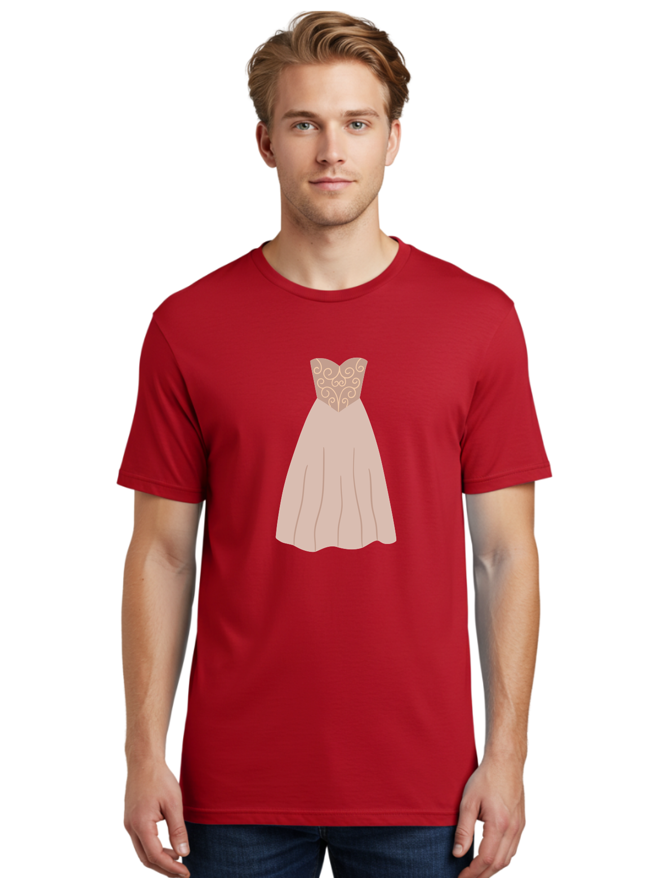 Prom-Dress Men'S Graphic Tee, 100% Cotton, Comfortable Casual Summer Wear, Machine Washable, Formal Evening Gown, Sweetheart Neckline, Strapless Dress, Flowing Skirt, Elegant Design, Beige Color, Vintage Style, Wedding Dress, Luxury Fashion, Aac087 14