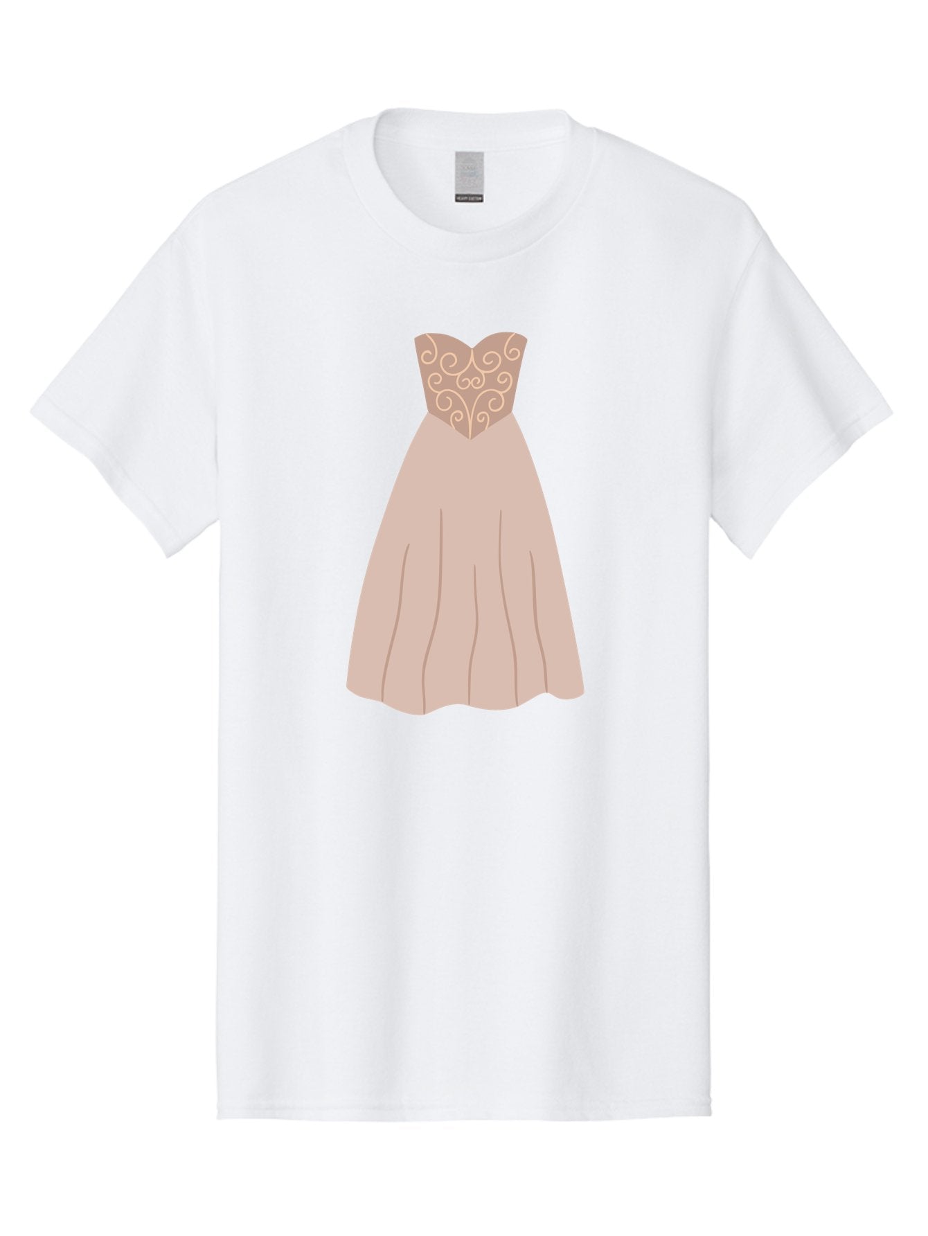 Prom-Dress Men'S Graphic Tee, 100% Cotton, Comfortable Casual Summer Wear, Machine Washable, Formal Evening Gown, Sweetheart Neckline, Strapless Dress, Flowing Skirt, Elegant Design, Beige Color, Vintage Style, Wedding Dress, Luxury Fashion, Aac087 11