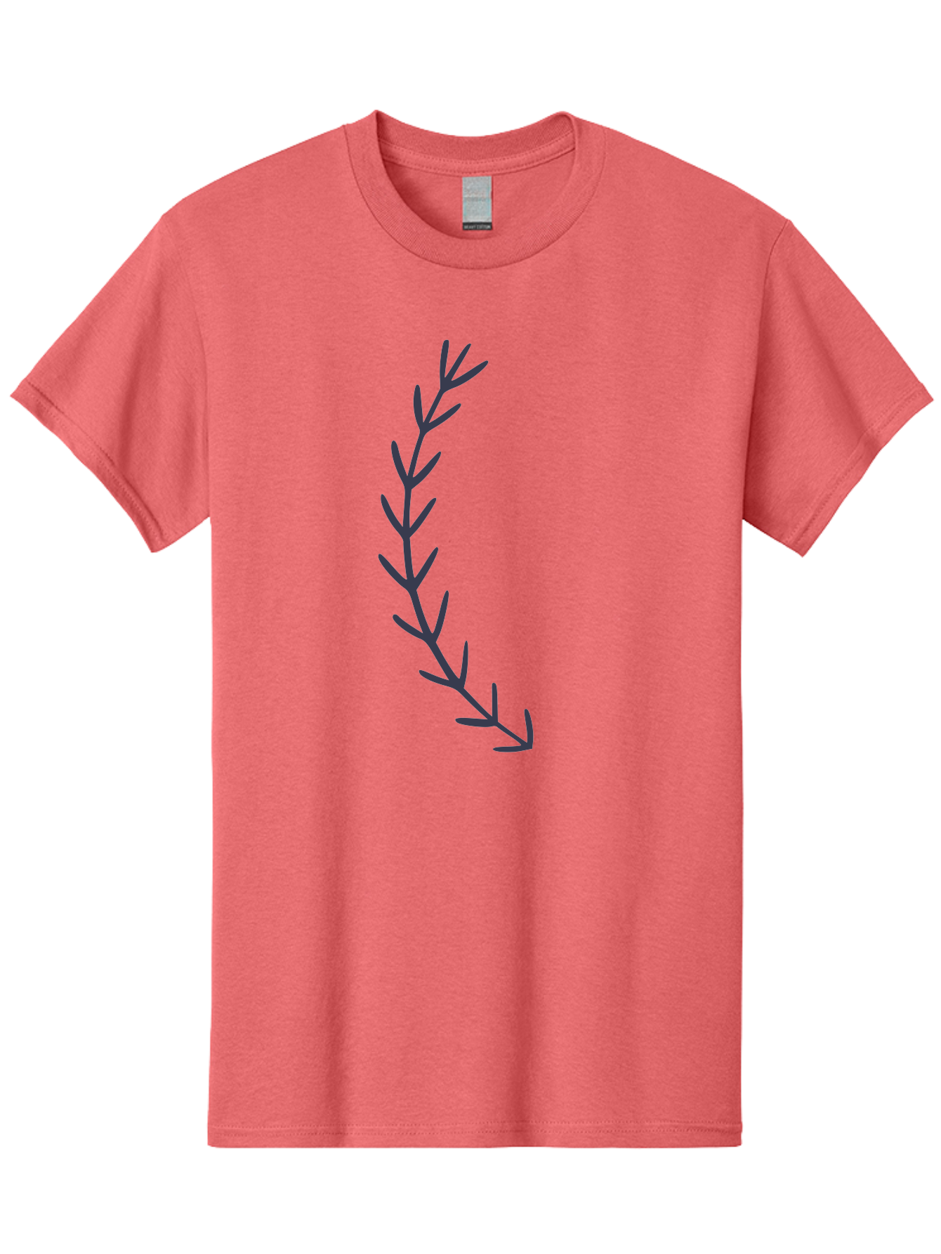 Purple-Branch Men'S Graphic Tee, 100% Cotton, Comfortable Casual Summer Wear, Machine Washable, Hand Drawn Purple Branch, Simple Design, Minimalist Art, Dark Purple Lines, Leafy Pattern, Abstract Illustration, Artistic Expression Aac088 27