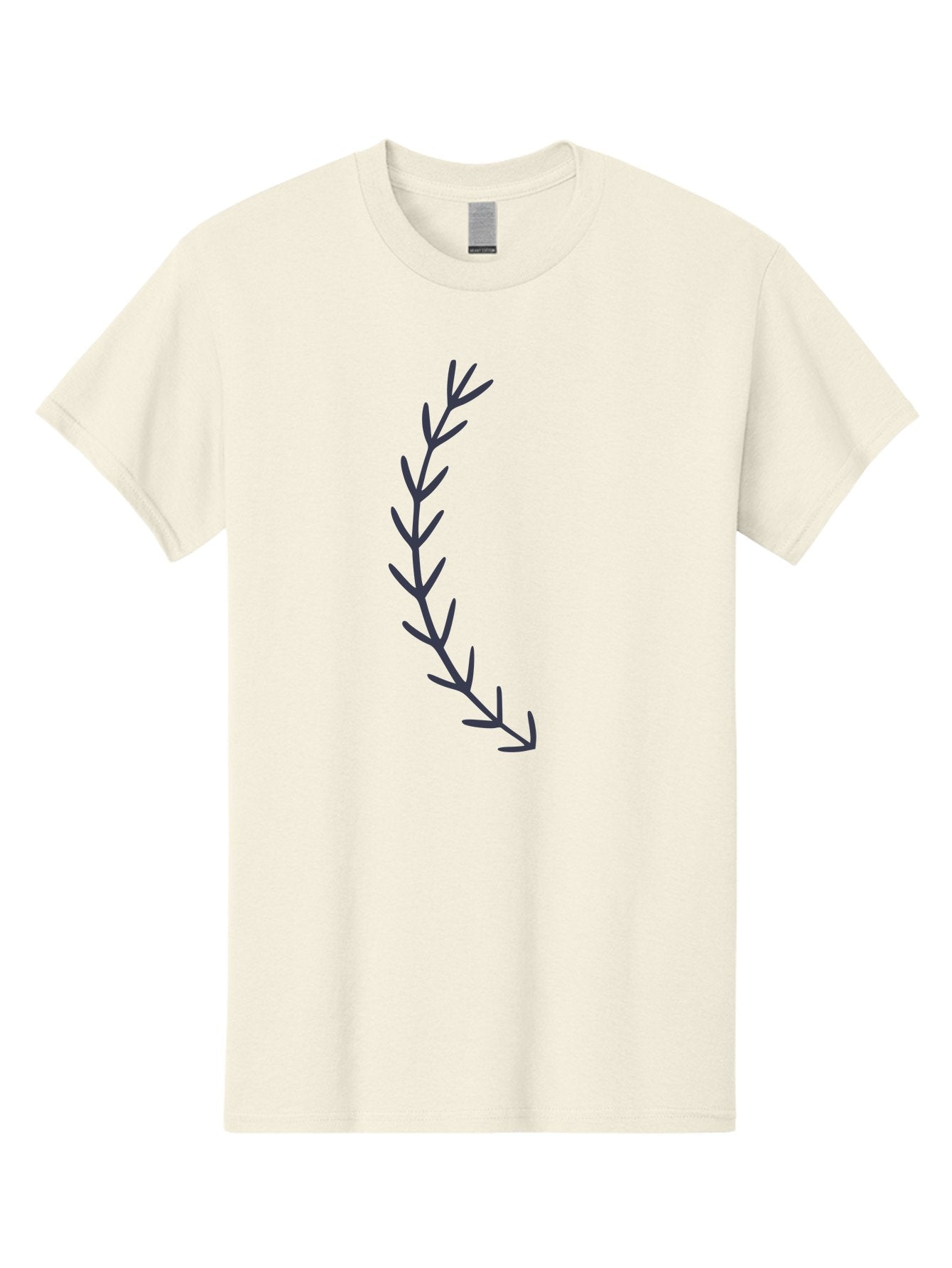 Purple-Branch Men'S Graphic Tee, 100% Cotton, Comfortable Casual Summer Wear, Machine Washable, Hand Drawn Purple Branch, Simple Design, Minimalist Art, Dark Purple Lines, Leafy Pattern, Abstract Illustration, Artistic Expression Aac088