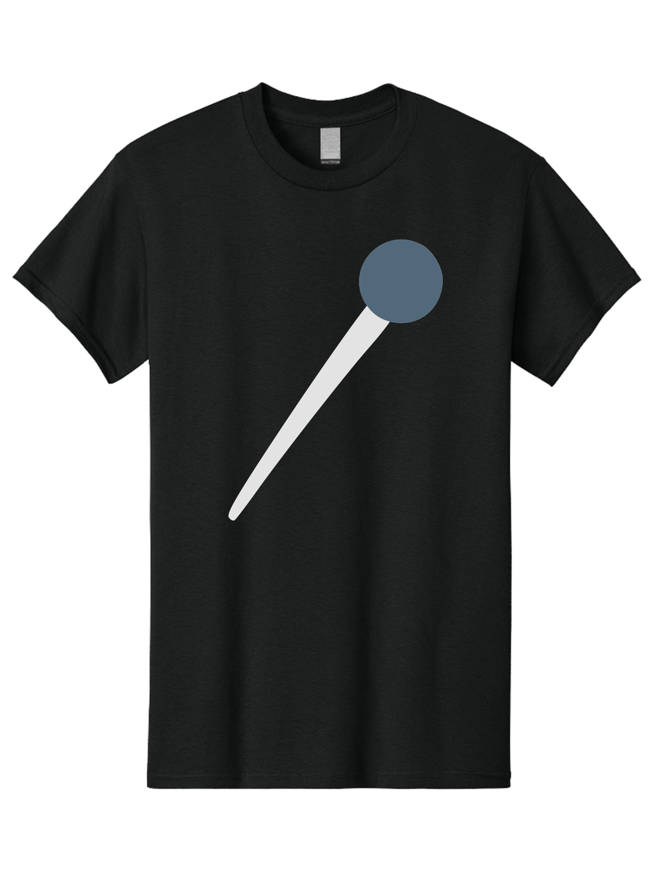 Push-Pin Men'S Graphic Tee, 100% Cotton, Comfortable Casual Summer Wear, Machine Washable, Push Pin, Office Supply, Gray Head, White Shaft, Graphic Icon, Minimalist Design, Simple Illustration Aac090 29