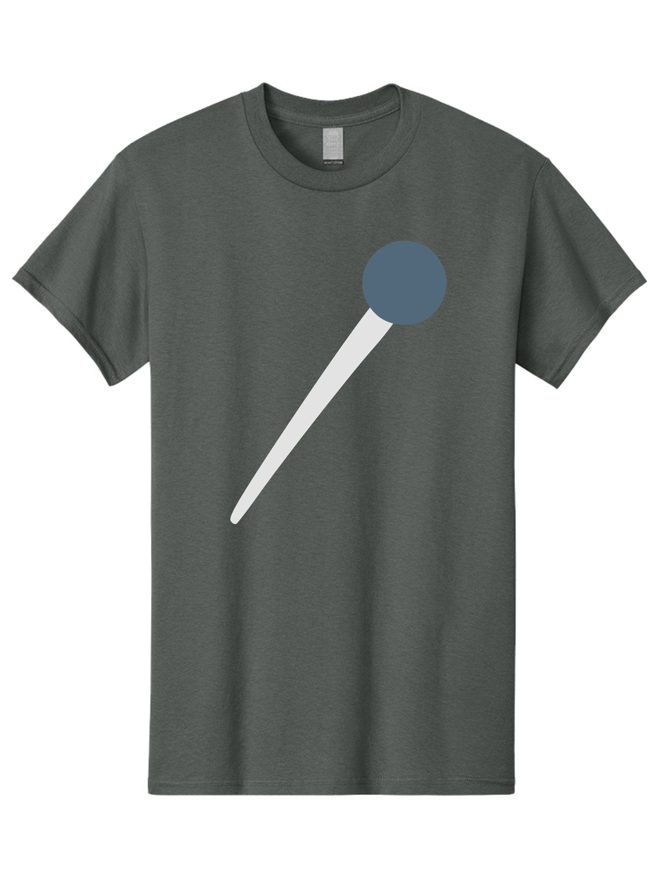 Push-Pin Men'S Graphic Tee, 100% Cotton, Comfortable Casual Summer Wear, Machine Washable, Push Pin, Office Supply, Gray Head, White Shaft, Graphic Icon, Minimalist Design, Simple Illustration Aac090 7