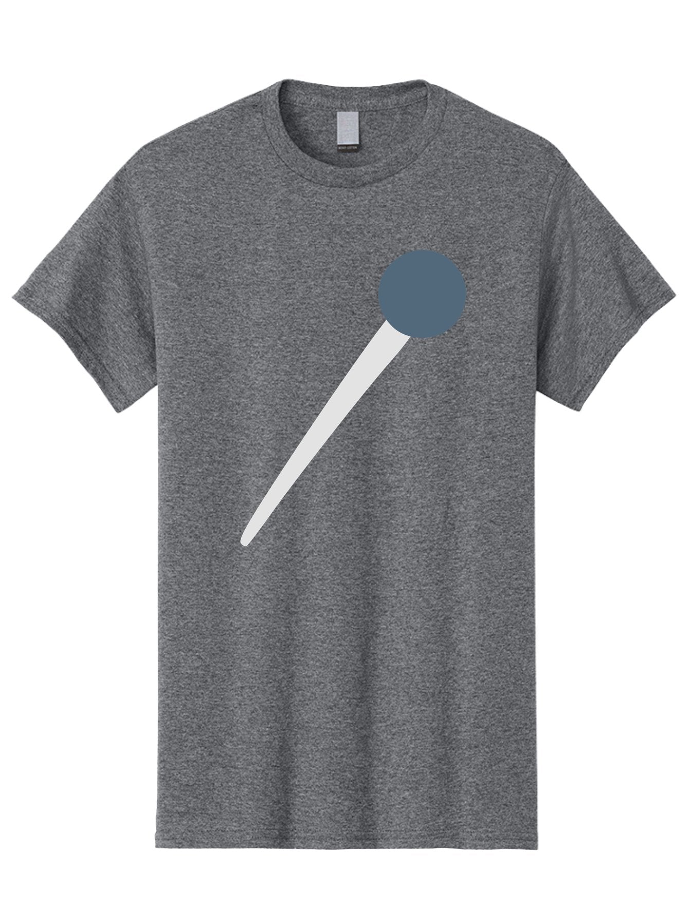 Push-Pin Men'S Graphic Tee, 100% Cotton, Comfortable Casual Summer Wear, Machine Washable, Push Pin, Office Supply, Gray Head, White Shaft, Graphic Icon, Minimalist Design, Simple Illustration Aac090 6