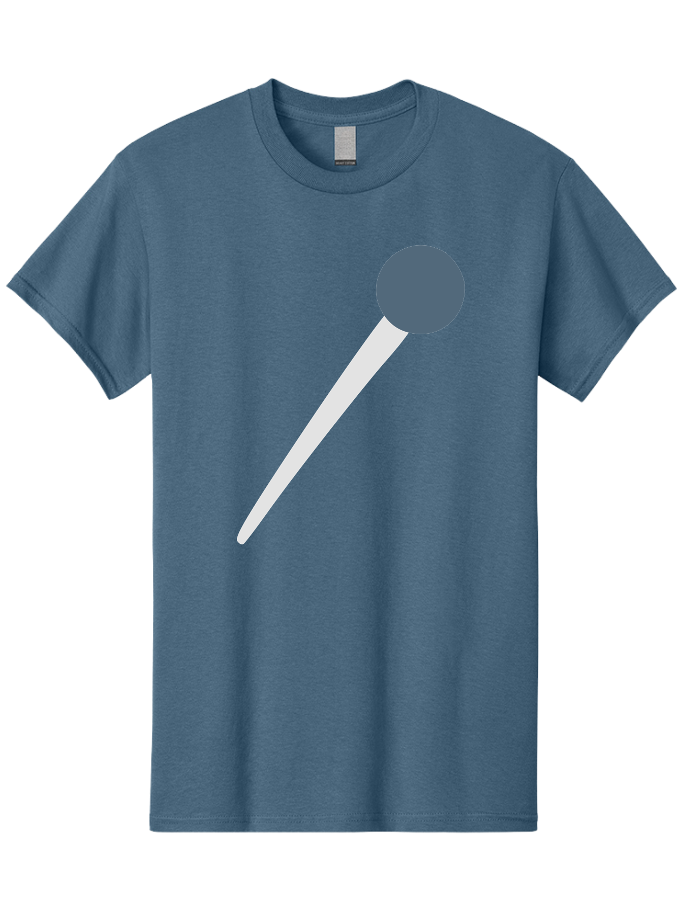 Push-Pin Men'S Graphic Tee, 100% Cotton, Comfortable Casual Summer Wear, Machine Washable, Push Pin, Office Supply, Gray Head, White Shaft, Graphic Icon, Minimalist Design, Simple Illustration Aac090 21