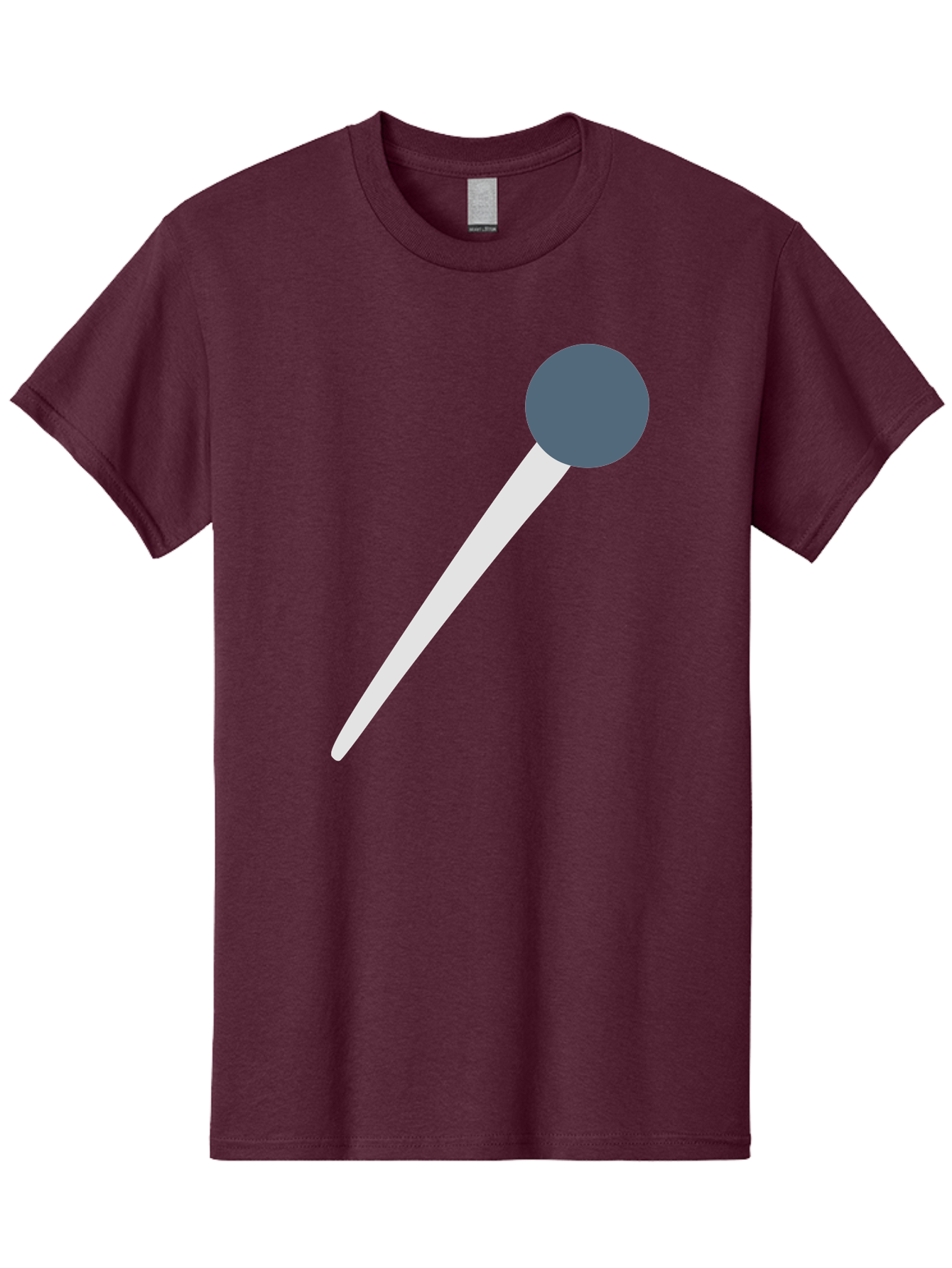 Push-Pin Men'S Graphic Tee, 100% Cotton, Comfortable Casual Summer Wear, Machine Washable, Push Pin, Office Supply, Gray Head, White Shaft, Graphic Icon, Minimalist Design, Simple Illustration Aac090 9