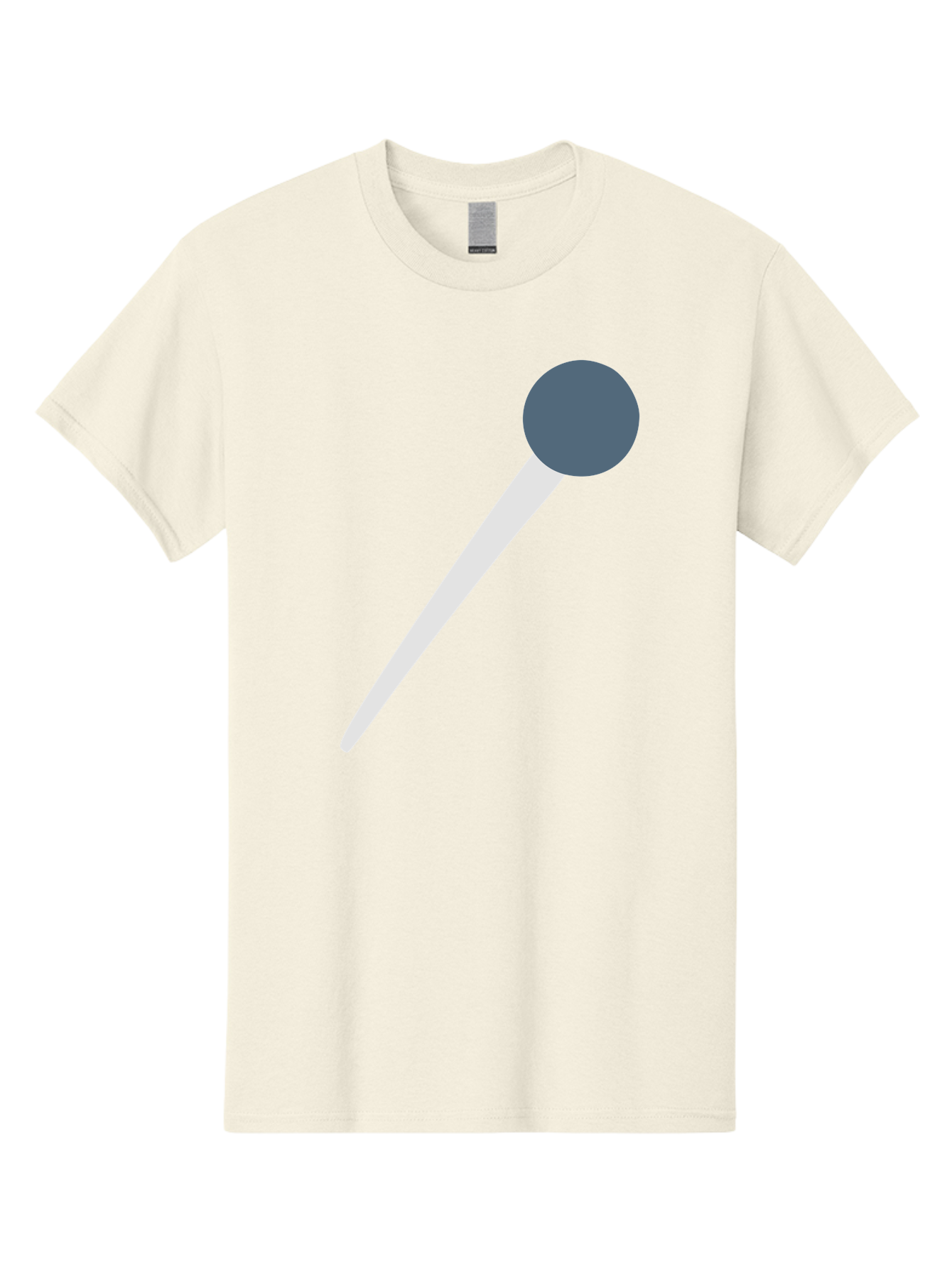 Push-Pin Men'S Graphic Tee, 100% Cotton, Comfortable Casual Summer Wear, Machine Washable, Push Pin, Office Supply, Gray Head, White Shaft, Graphic Icon, Minimalist Design, Simple Illustration Aac090 5