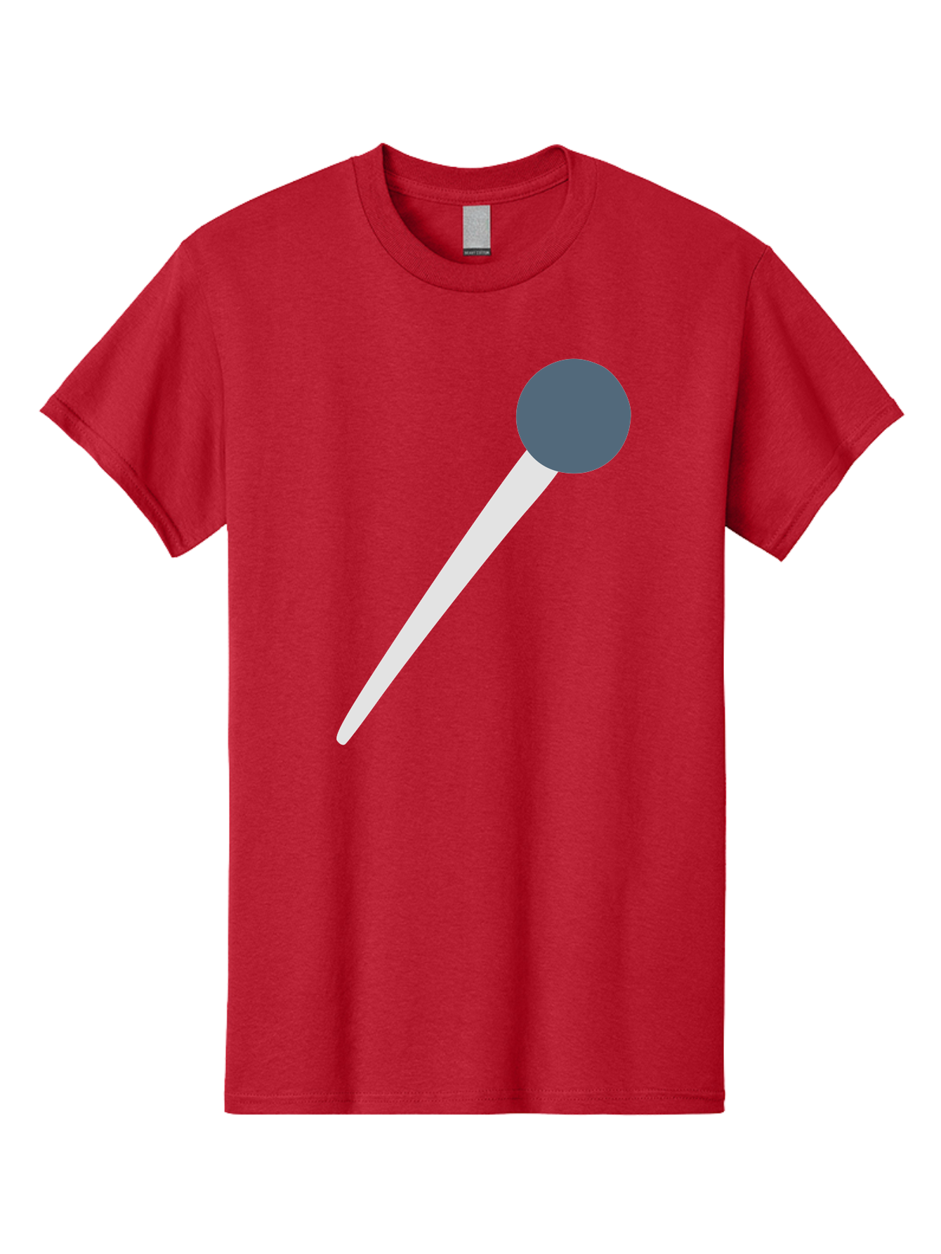Push-Pin Men'S Graphic Tee, 100% Cotton, Comfortable Casual Summer Wear, Machine Washable, Push Pin, Office Supply, Gray Head, White Shaft, Graphic Icon, Minimalist Design, Simple Illustration Aac090 11