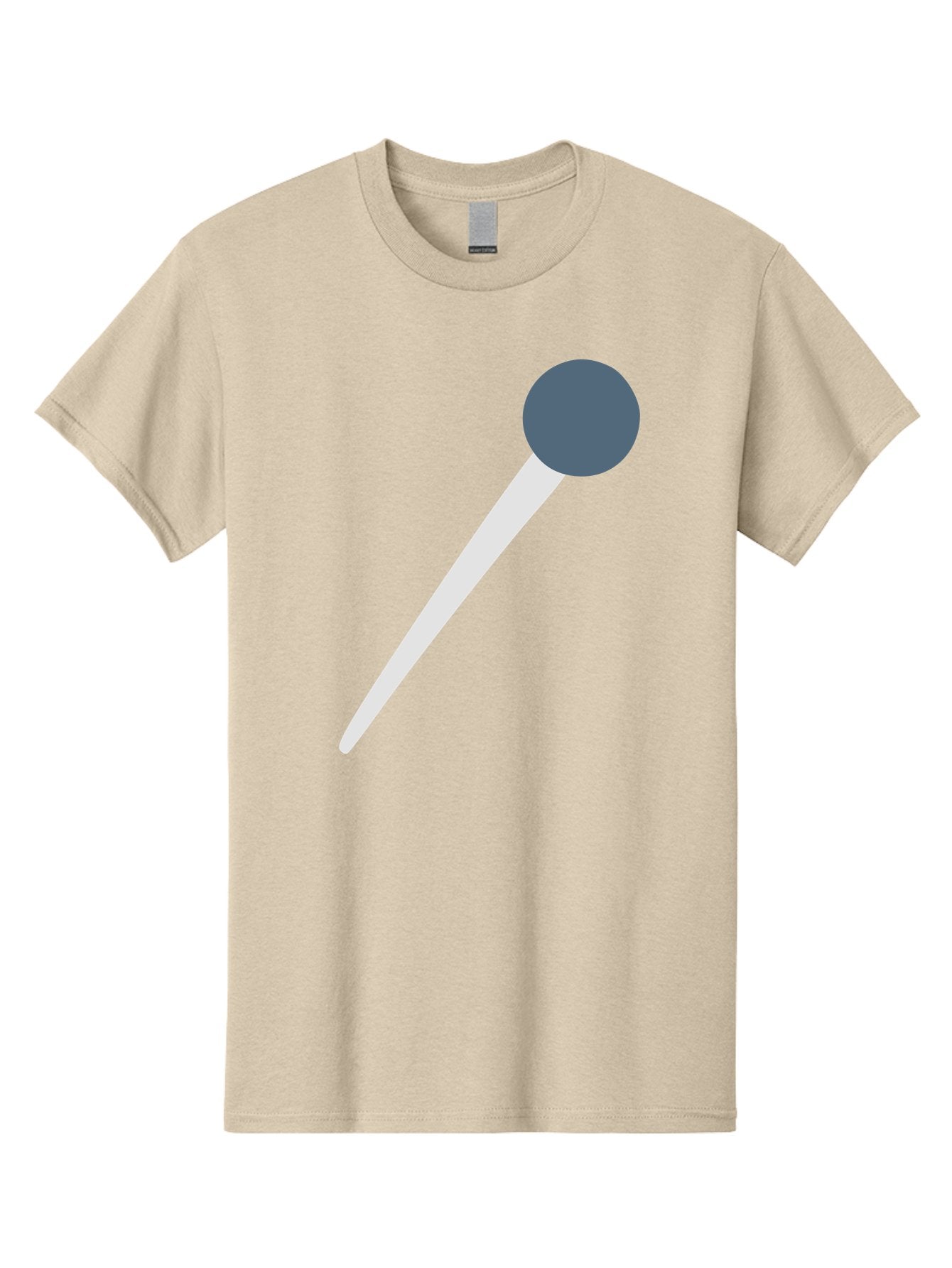 Push-Pin Men'S Graphic Tee, 100% Cotton, Comfortable Casual Summer Wear, Machine Washable, Push Pin, Office Supply, Gray Head, White Shaft, Graphic Icon, Minimalist Design, Simple Illustration Aac090 11