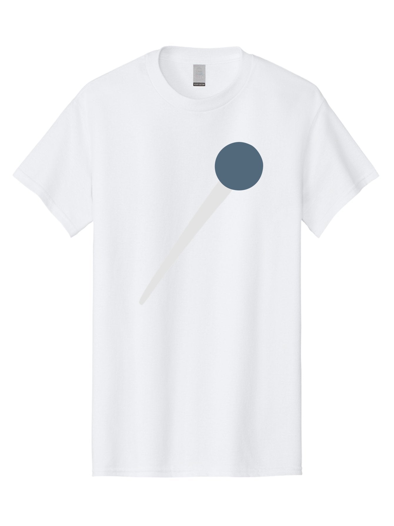 Push-Pin Men'S Graphic Tee, 100% Cotton, Comfortable Casual Summer Wear, Machine Washable, Push Pin, Office Supply, Gray Head, White Shaft, Graphic Icon, Minimalist Design, Simple Illustration Aac090