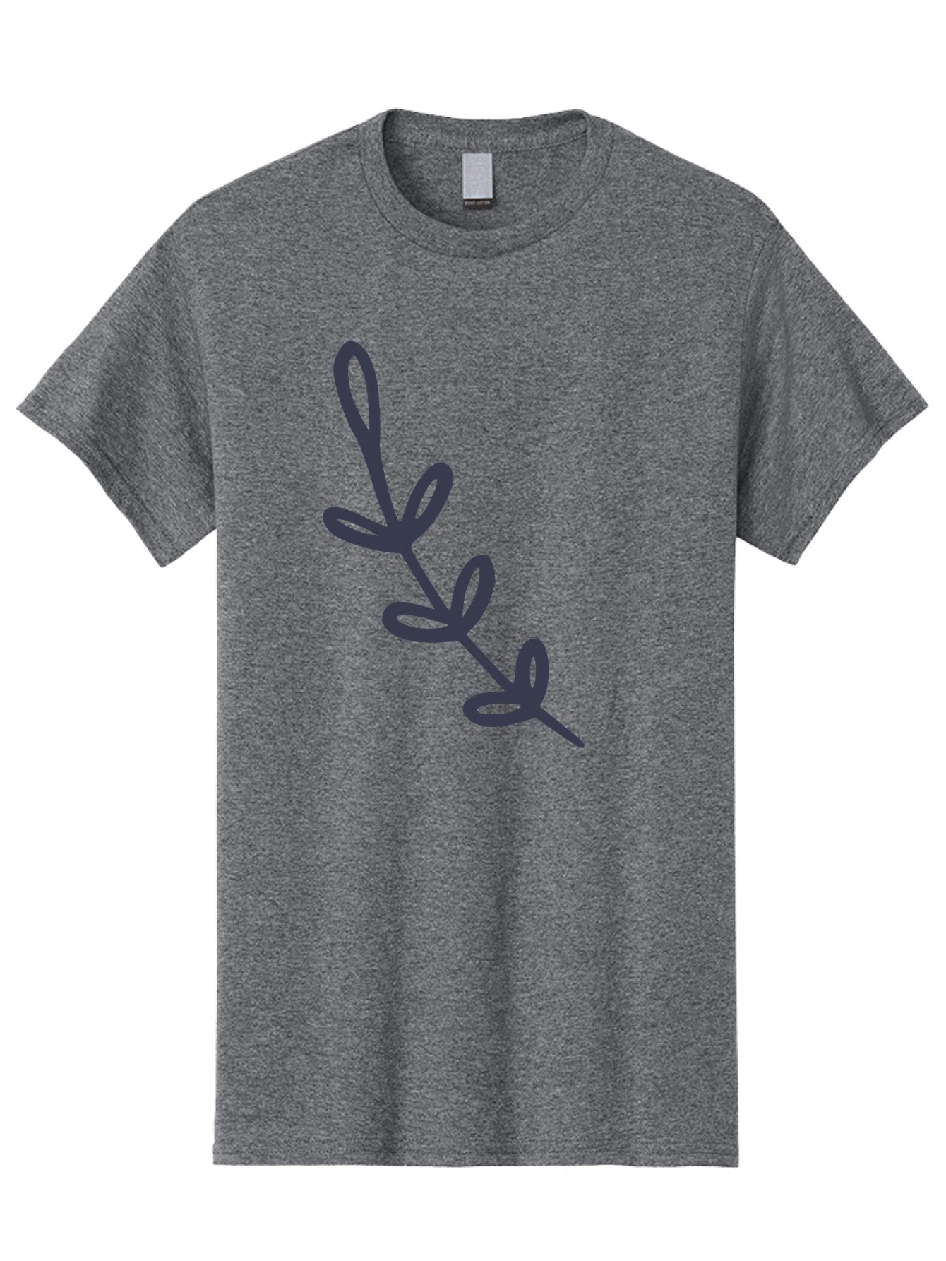 Rosemary Men'S Graphic Tee, 100% Cotton, Comfortable Casual Summer Wear, Machine Washable, Rosemary Herb, Sprig Of Rosemary, Dark Gray Illustration, Simple Design, Minimalist Art, Herb Icon, Kitchen Decor, Cooking Inspiration, Culinary Symbol Aac092 7