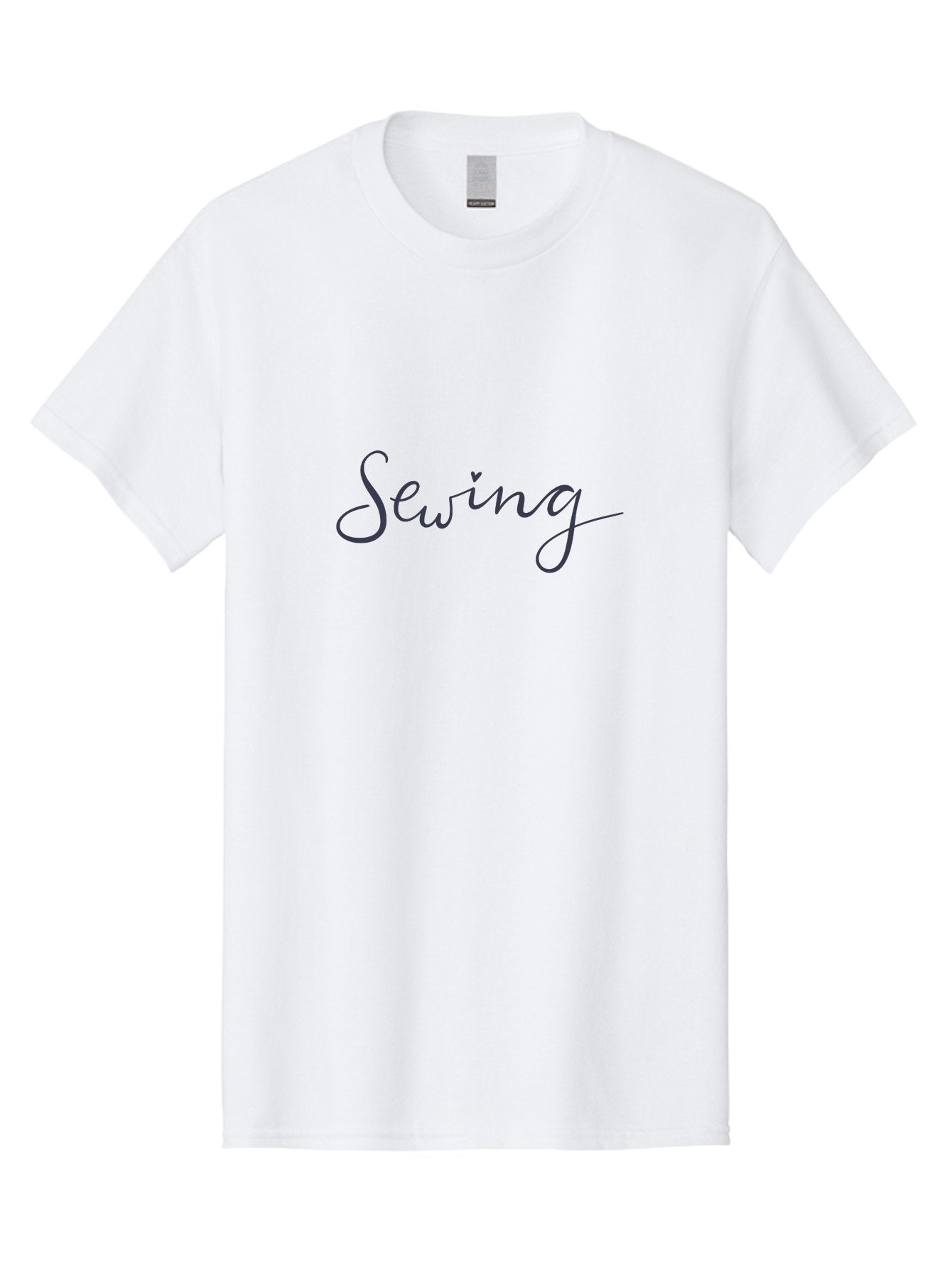 Sewing-1 Men'S Graphic Tee, 100% Cotton, Comfortable Casual Summer Wear, Machine Washable, Sewing, Cursive Text, Handmade Crafts, Diy Projects, Needle And Thread, Creative Hobbies Aac096 8