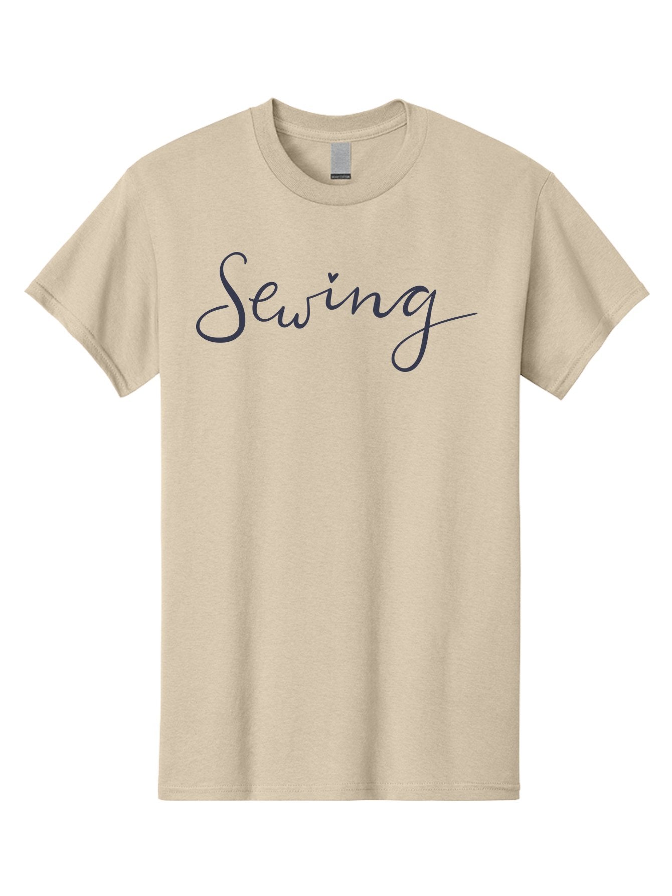 Sewing-2 Men'S Graphic Tee, 100% Cotton, Comfortable Casual Summer Wear, Machine Washable, Sewing, Sewing Crafts, Hand Lettering, Cursive Script, Needlework, Crafting Community Aac097 3
