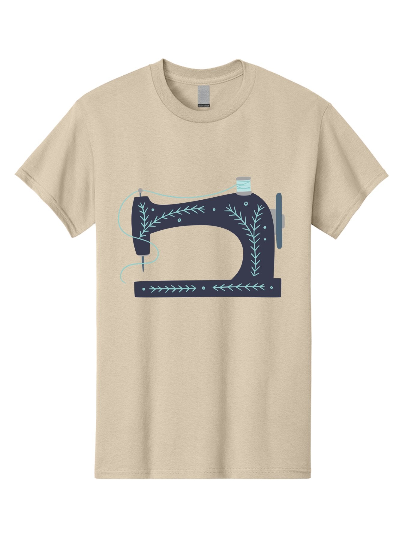 Sewing-Machine-3 Men'S Graphic Tee, 100% Cotton, Comfortable Casual Summer Wear, Machine Washable, Vintage Sewing Machine, Floral Designs, Sewing Decor, Needle And Thread, Textile Art, Creative Inspiration, Diy Fashion, Handmade Crafts Aac102 6