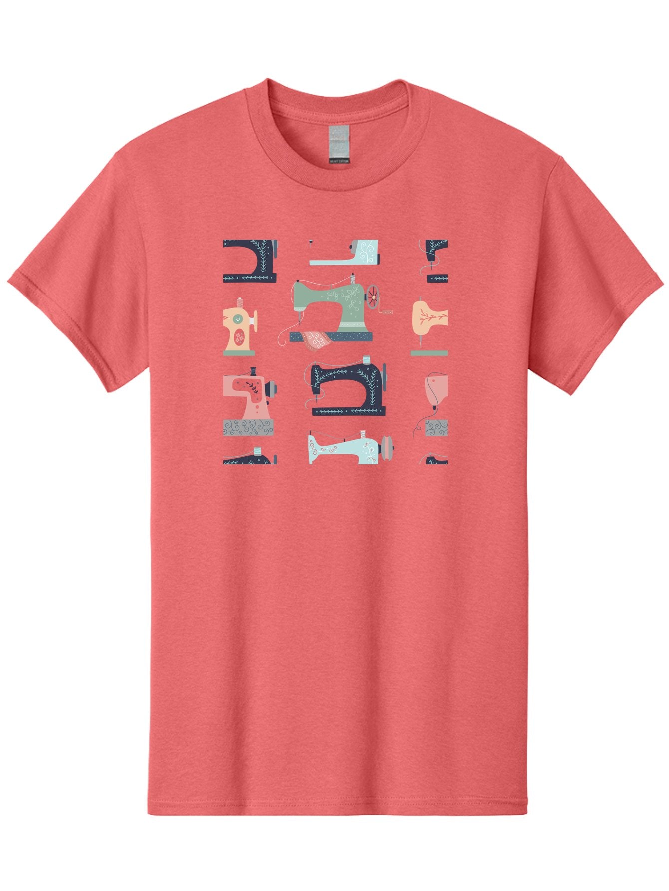 Sewing-Machines Men'S Graphic Tee, 100% Cotton, Comfortable Casual Summer Wear, Machine Washable, Sewing Machines, Vintage Style, Pastel Colors, Floral Patterns, Fashion Design, Handmade, Crafting, Tailor, Sewing Supplies, Thread, Needle Aac107 11