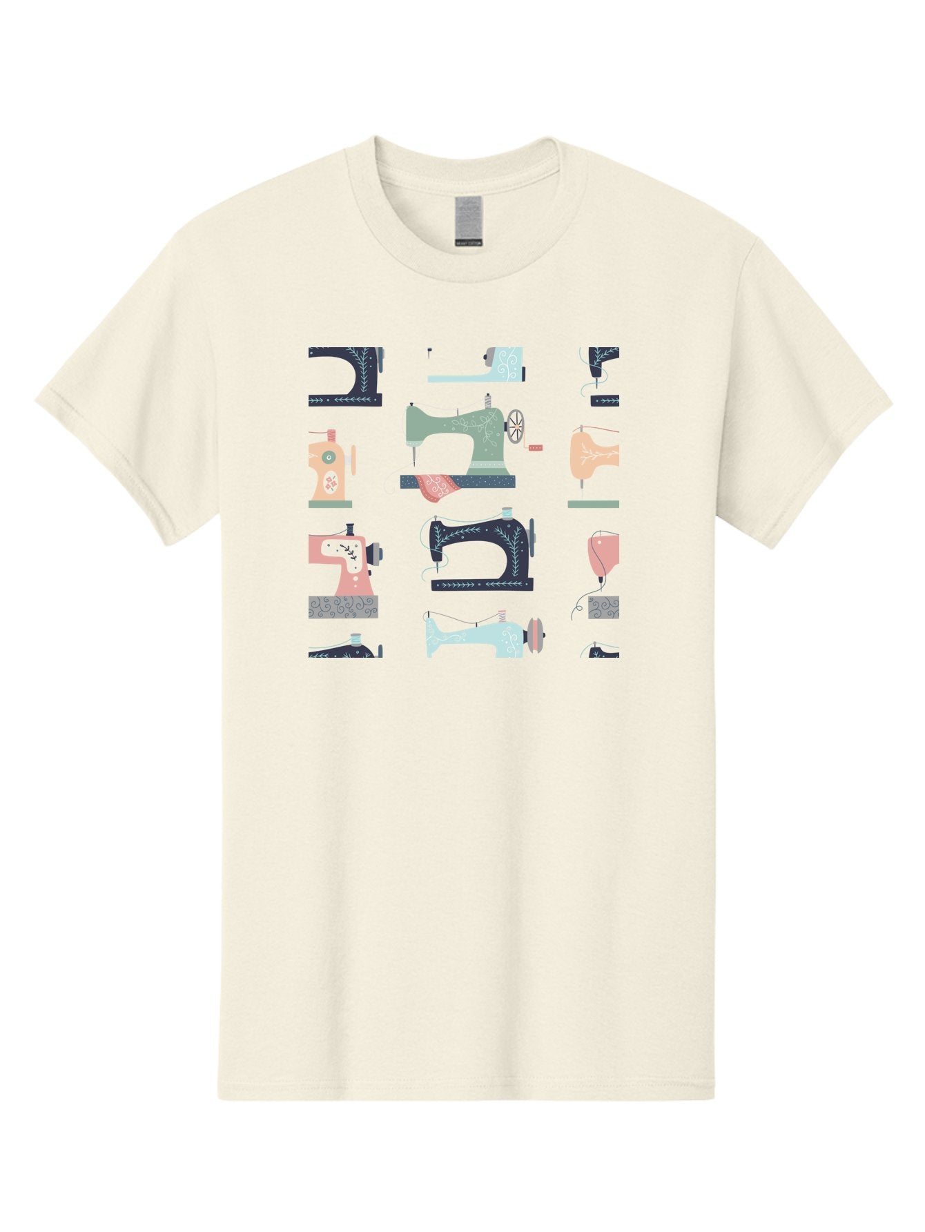 Sewing-Machines Men'S Graphic Tee, 100% Cotton, Comfortable Casual Summer Wear, Machine Washable, Sewing Machines, Vintage Style, Pastel Colors, Floral Patterns, Fashion Design, Handmade, Crafting, Tailor, Sewing Supplies, Thread, Needle Aac107 4