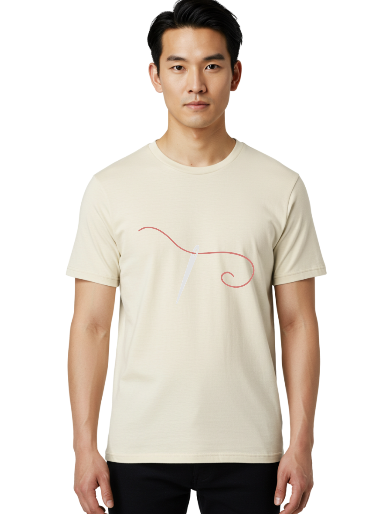 Sewing-Needle-1 Men'S Graphic Tee, 100% Cotton, Comfortable Casual Summer Wear, Machine Washable, Sewing Needle, Thread, Needlework, Stitching, Handmade, Crafting, Embroidery, Tailoring, Diy Aac108 6