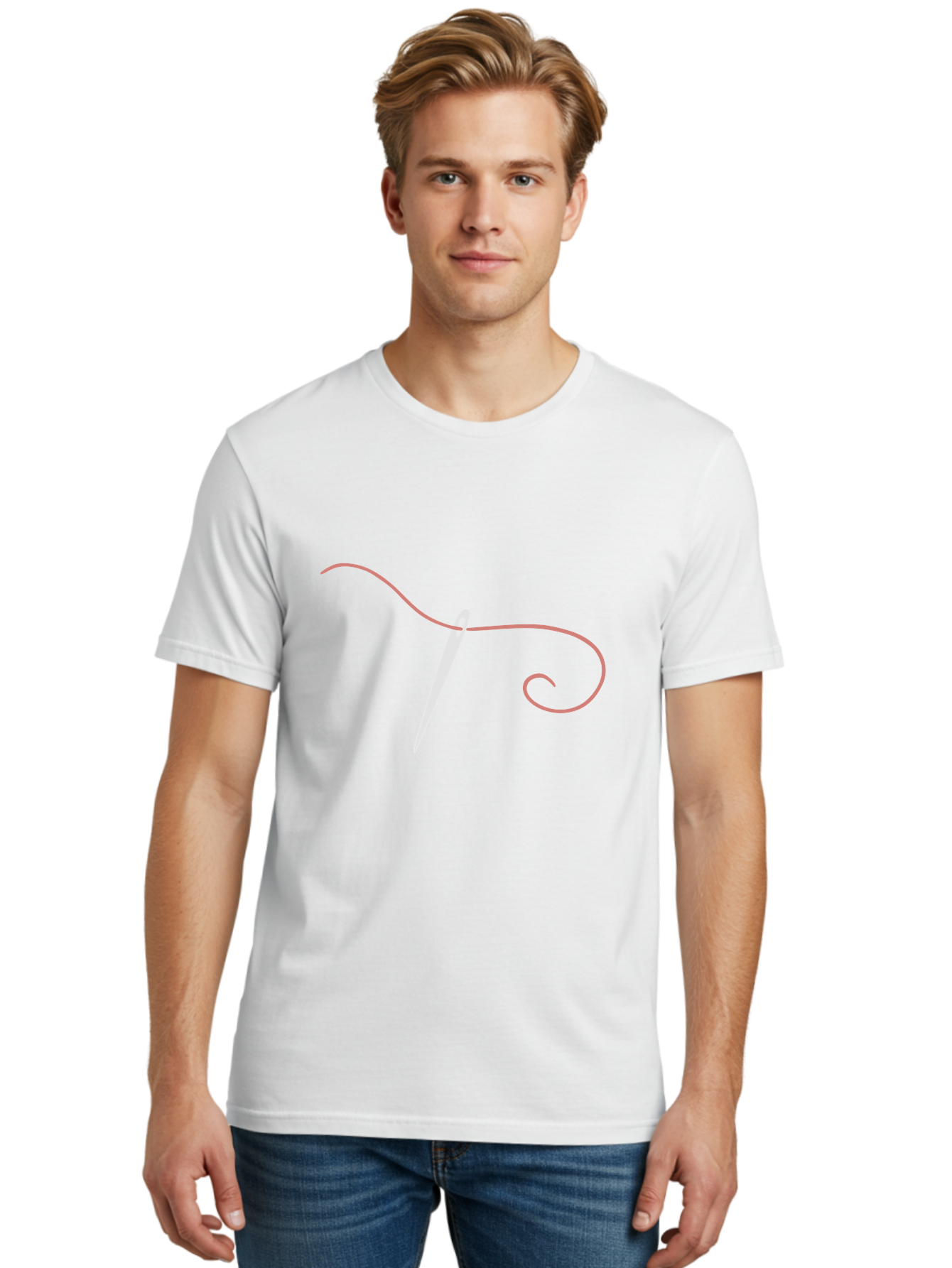 Sewing-Needle-1 Men'S Graphic Tee, 100% Cotton, Comfortable Casual Summer Wear, Machine Washable, Sewing Needle, Thread, Needlework, Stitching, Handmade, Crafting, Embroidery, Tailoring, Diy Aac108 10