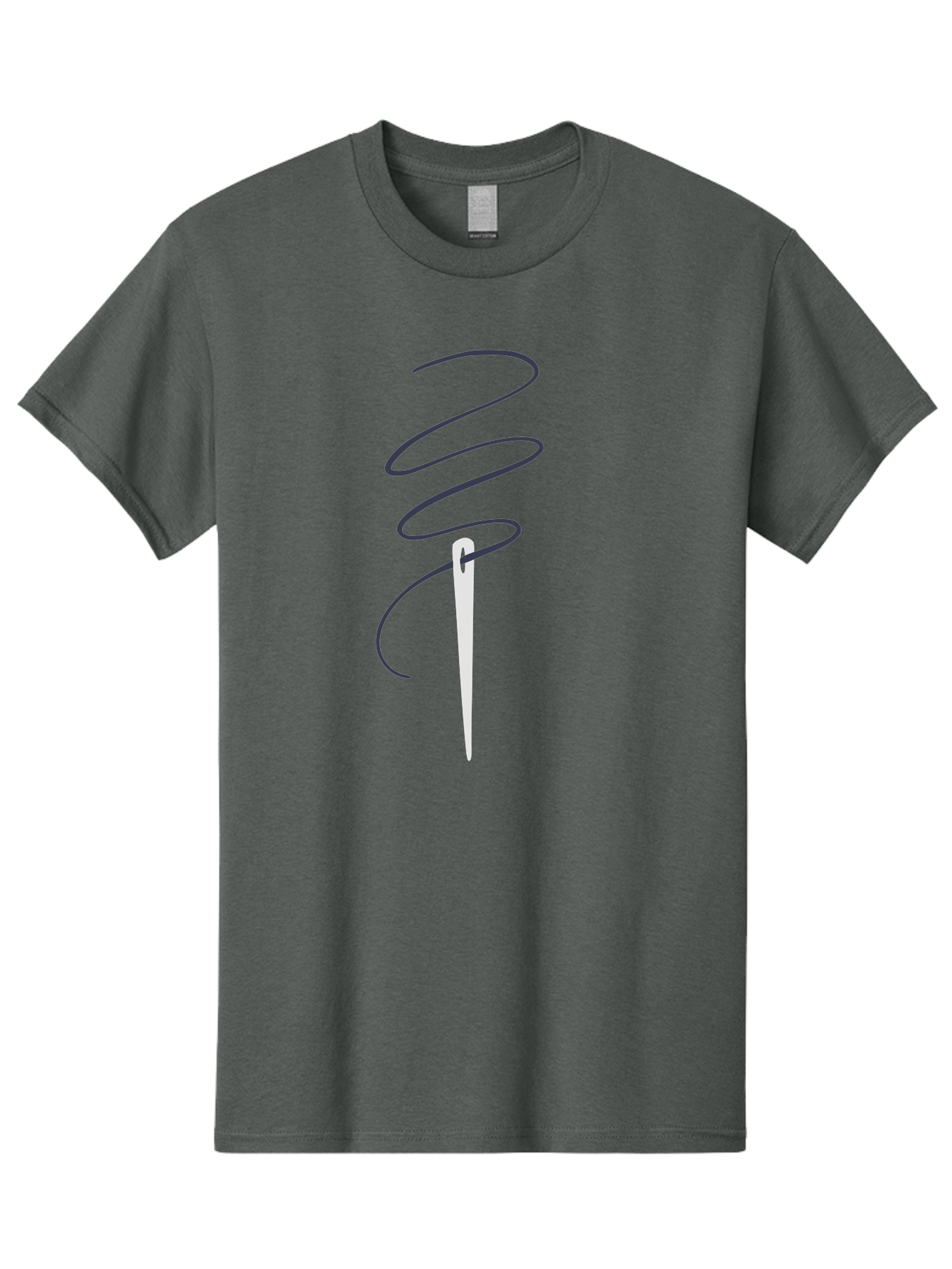 Sewing-Needle Men'S Graphic Tee, 100% Cotton, Comfortable Casual Summer Wear, Machine Washable, Sewing Needle, Thread, Needlework, Crafting Tool, Tailoring Accessory, Embroidery, Stitching, Handmade, Diy Project Aac109 11