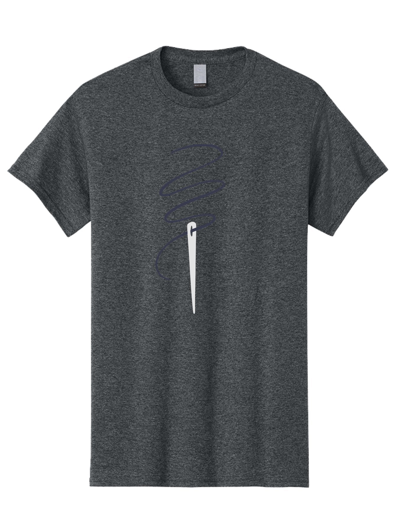 Sewing-Needle Men'S Graphic Tee, 100% Cotton, Comfortable Casual Summer Wear, Machine Washable, Sewing Needle, Thread, Needlework, Crafting Tool, Tailoring Accessory, Embroidery, Stitching, Handmade, Diy Project Aac109 6