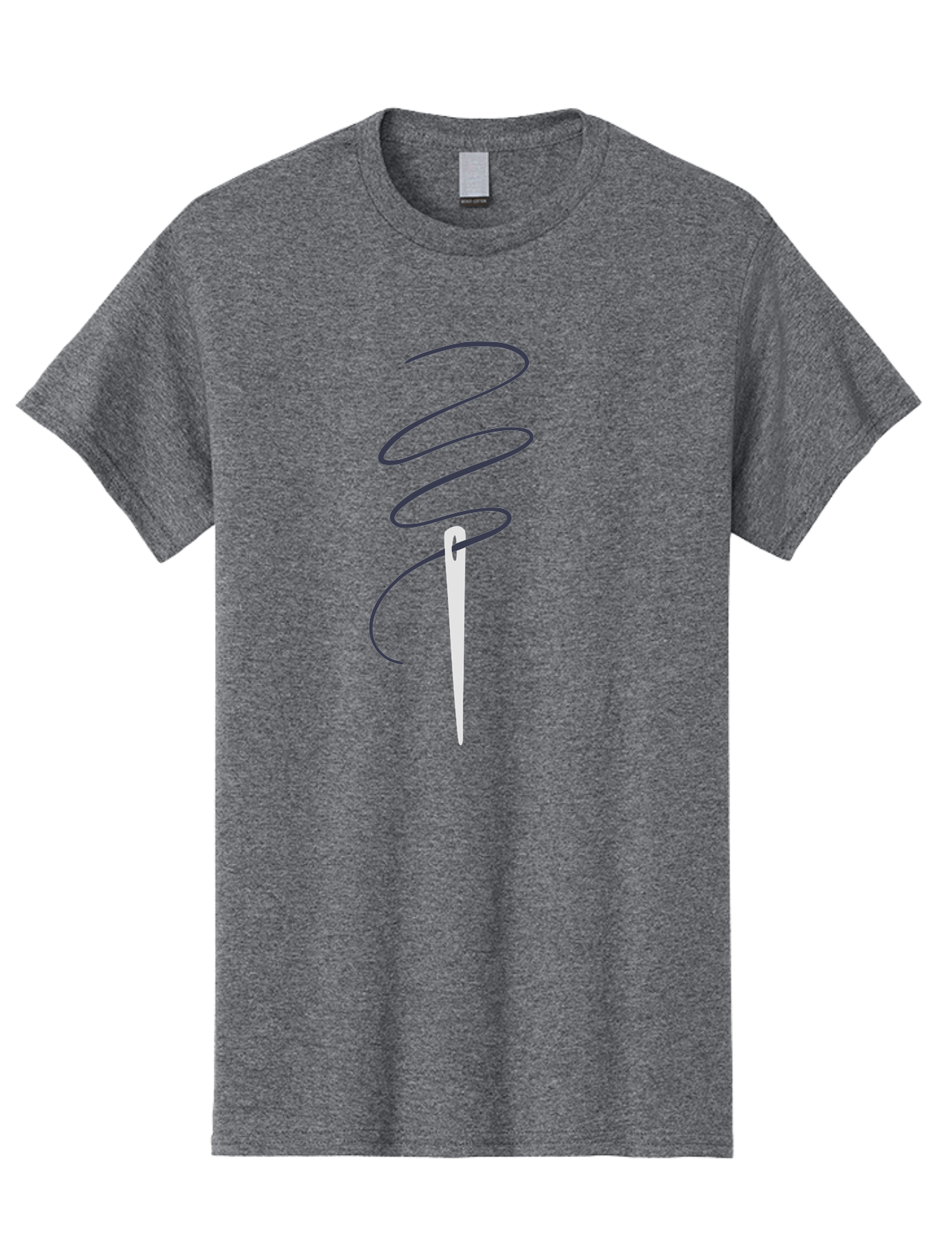 Sewing-Needle Men'S Graphic Tee, 100% Cotton, Comfortable Casual Summer Wear, Machine Washable, Sewing Needle, Thread, Needlework, Crafting Tool, Tailoring Accessory, Embroidery, Stitching, Handmade, Diy Project Aac109 23