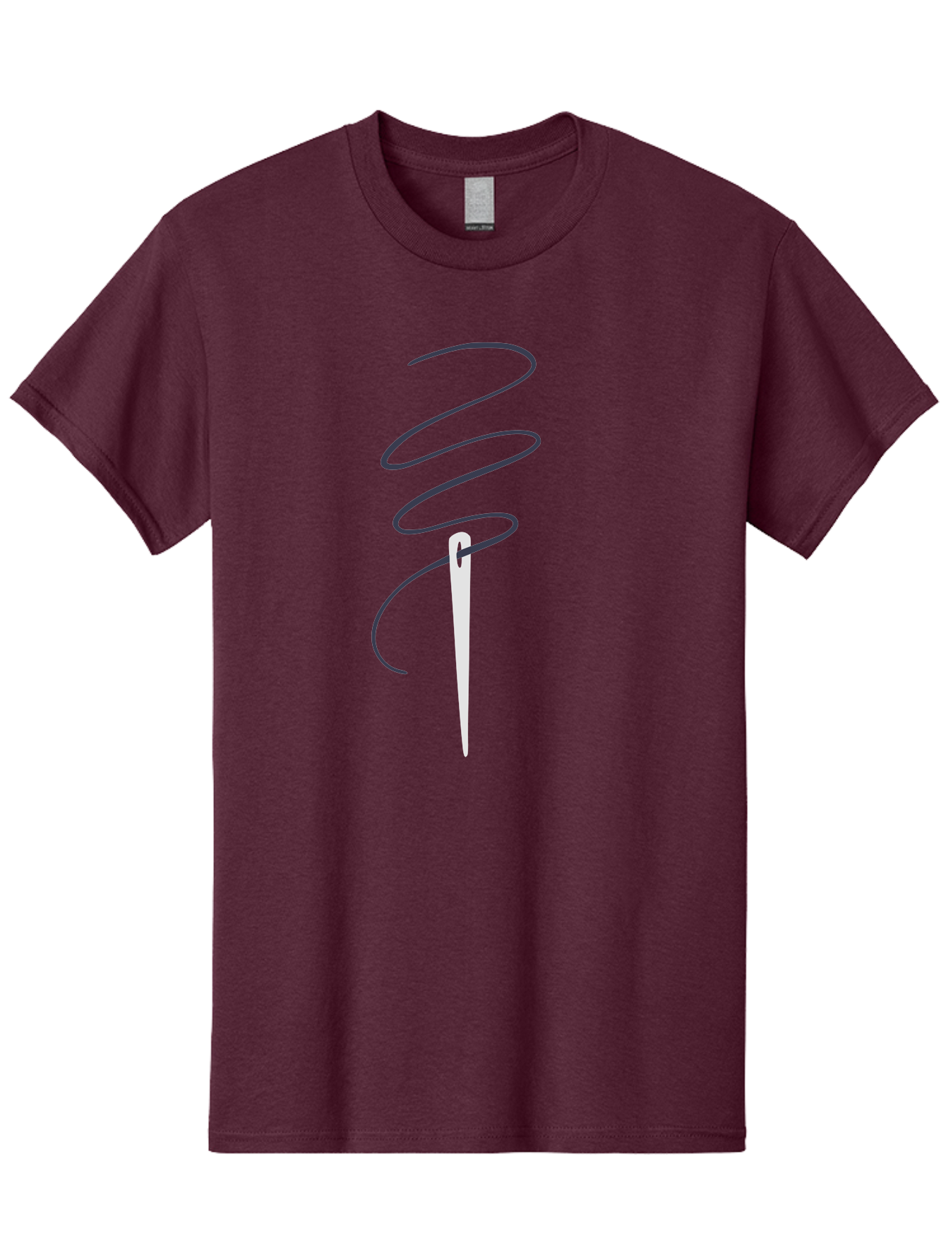 Sewing-Needle Men'S Graphic Tee, 100% Cotton, Comfortable Casual Summer Wear, Machine Washable, Sewing Needle, Thread, Needlework, Crafting Tool, Tailoring Accessory, Embroidery, Stitching, Handmade, Diy Project Aac109 7